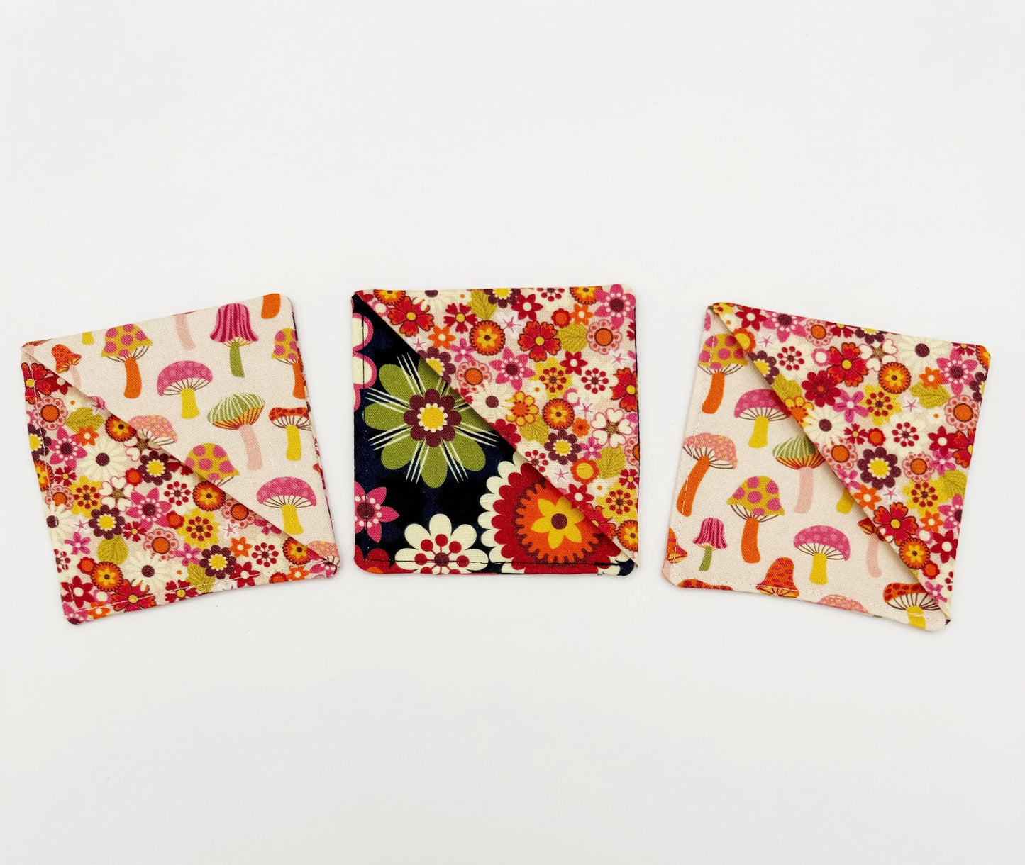 Retro Groovy Fabric Corner Bookmarks - Set of 3 Moonshadow Caravan