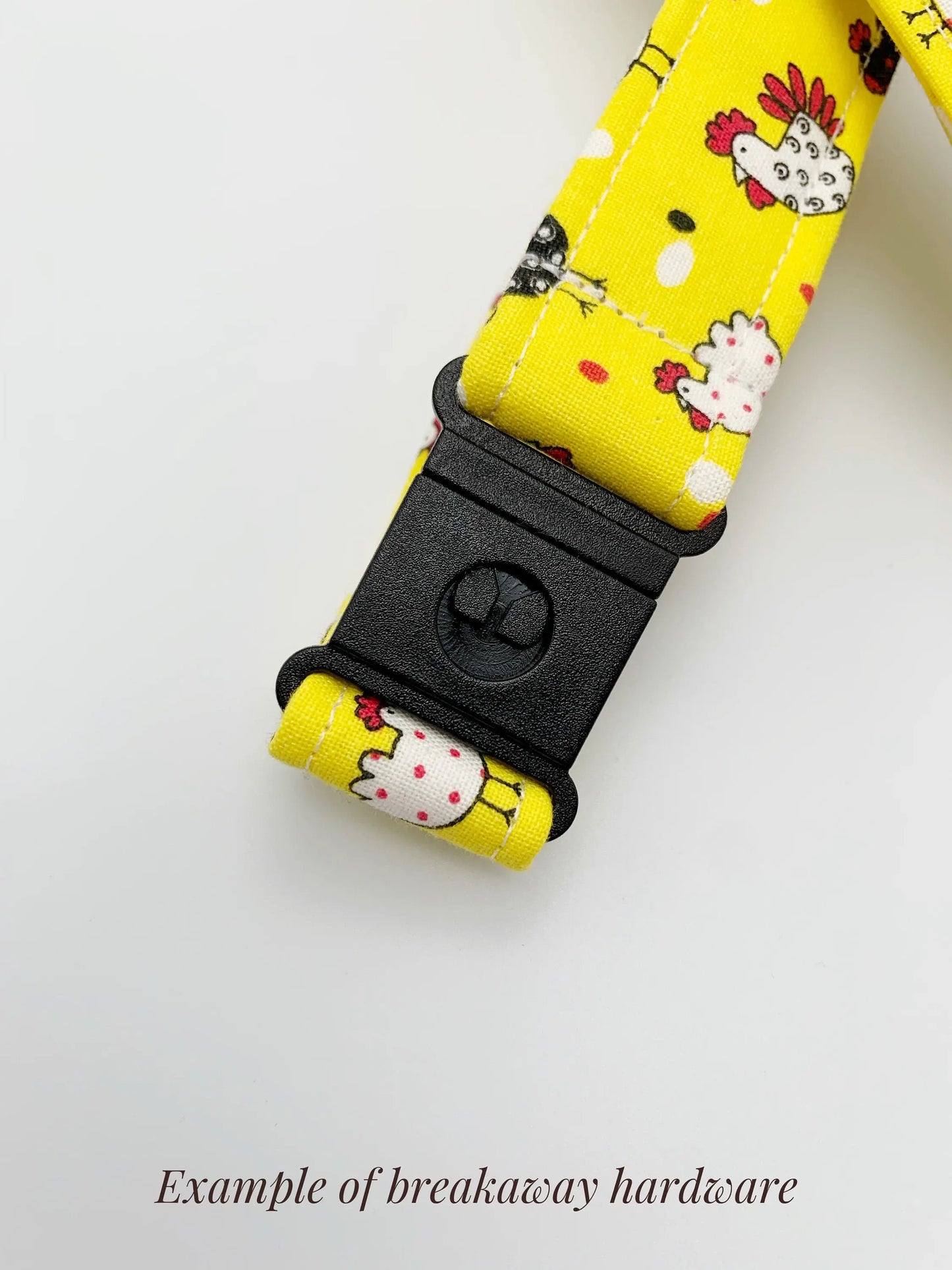Blue Yellow Vintage Patchwork Lanyard Badge Holder Moonshadow Caravan