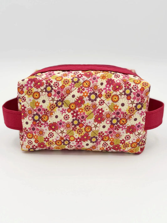 Wildflower Boxy Bag, Small Zippered Everything Bag Moonshadow Caravan