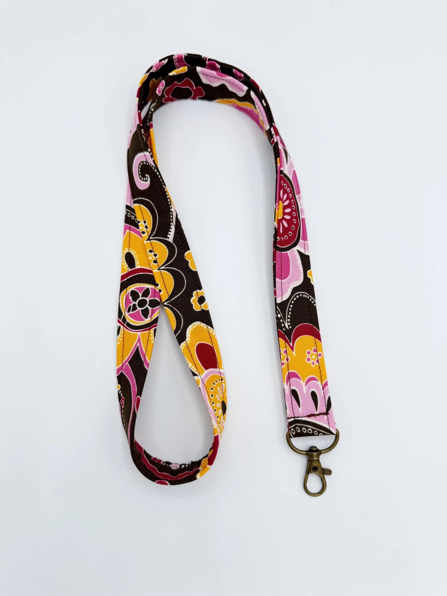 Floral Lanyard ID Badge Holder Moonshadow Caravan