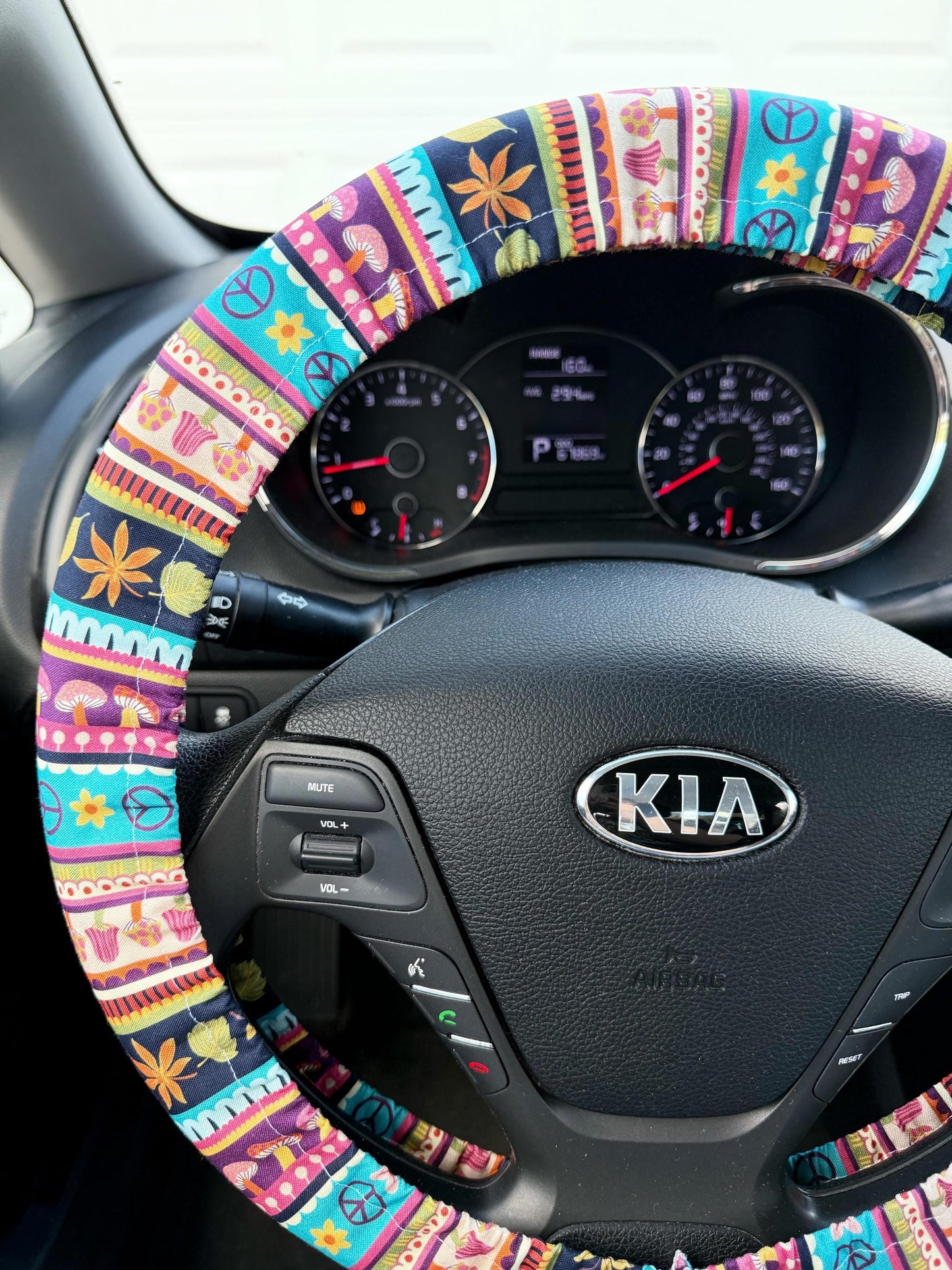 Groovy Stripe Steering Wheel Cover