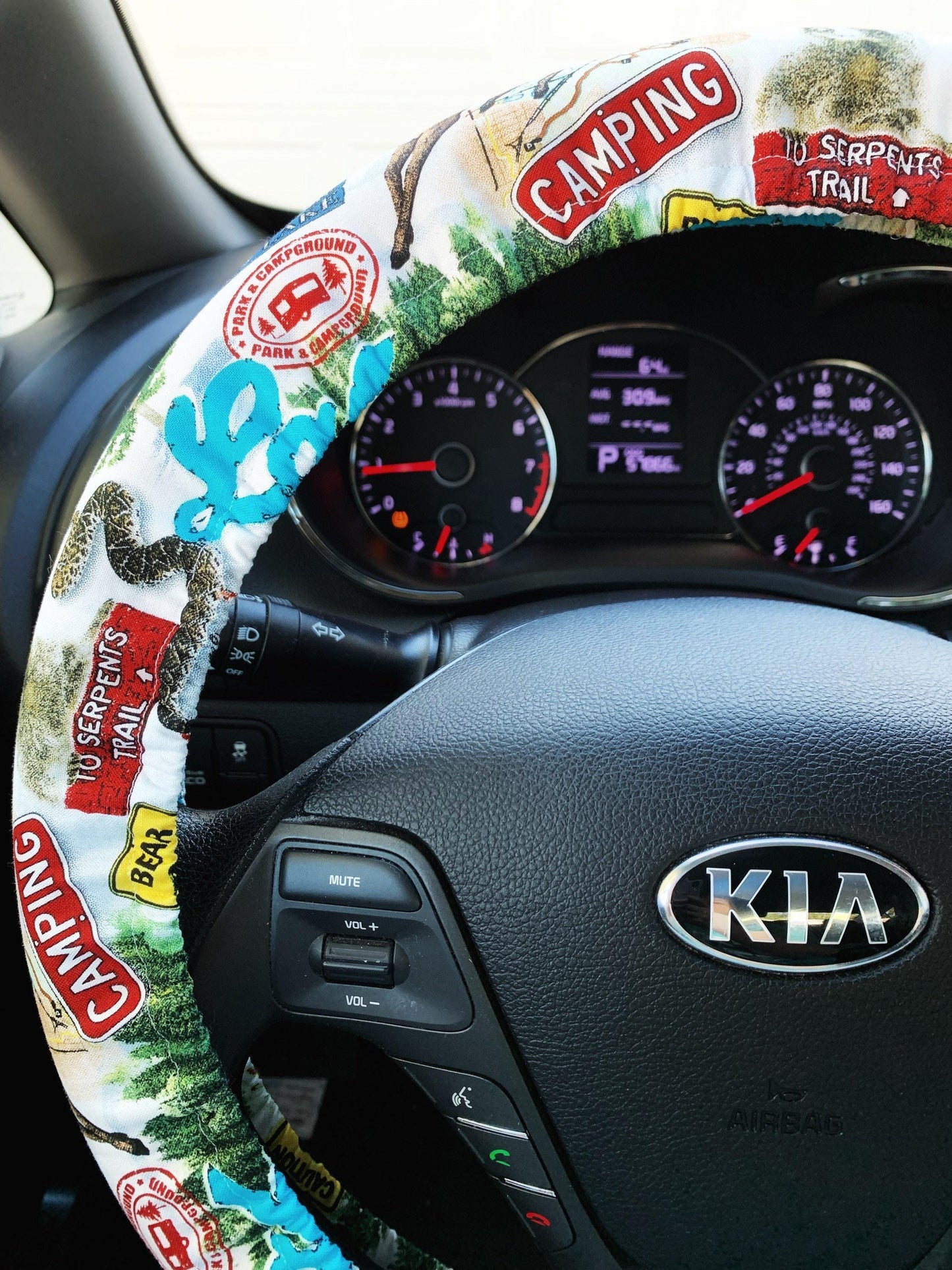 Camping Outdoors Steering Wheel Cover