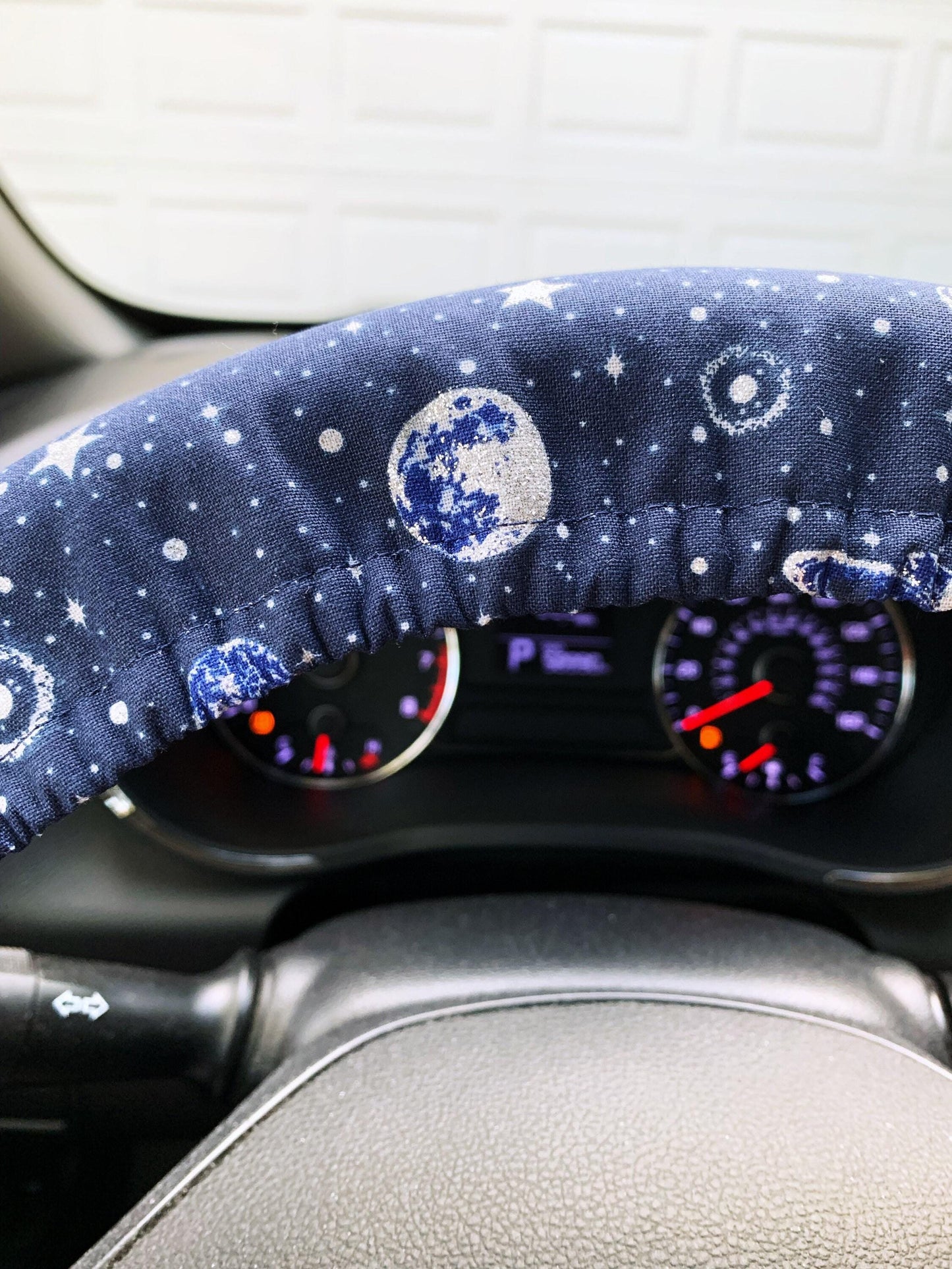 Navy Galaxy Steering Wheel Cover