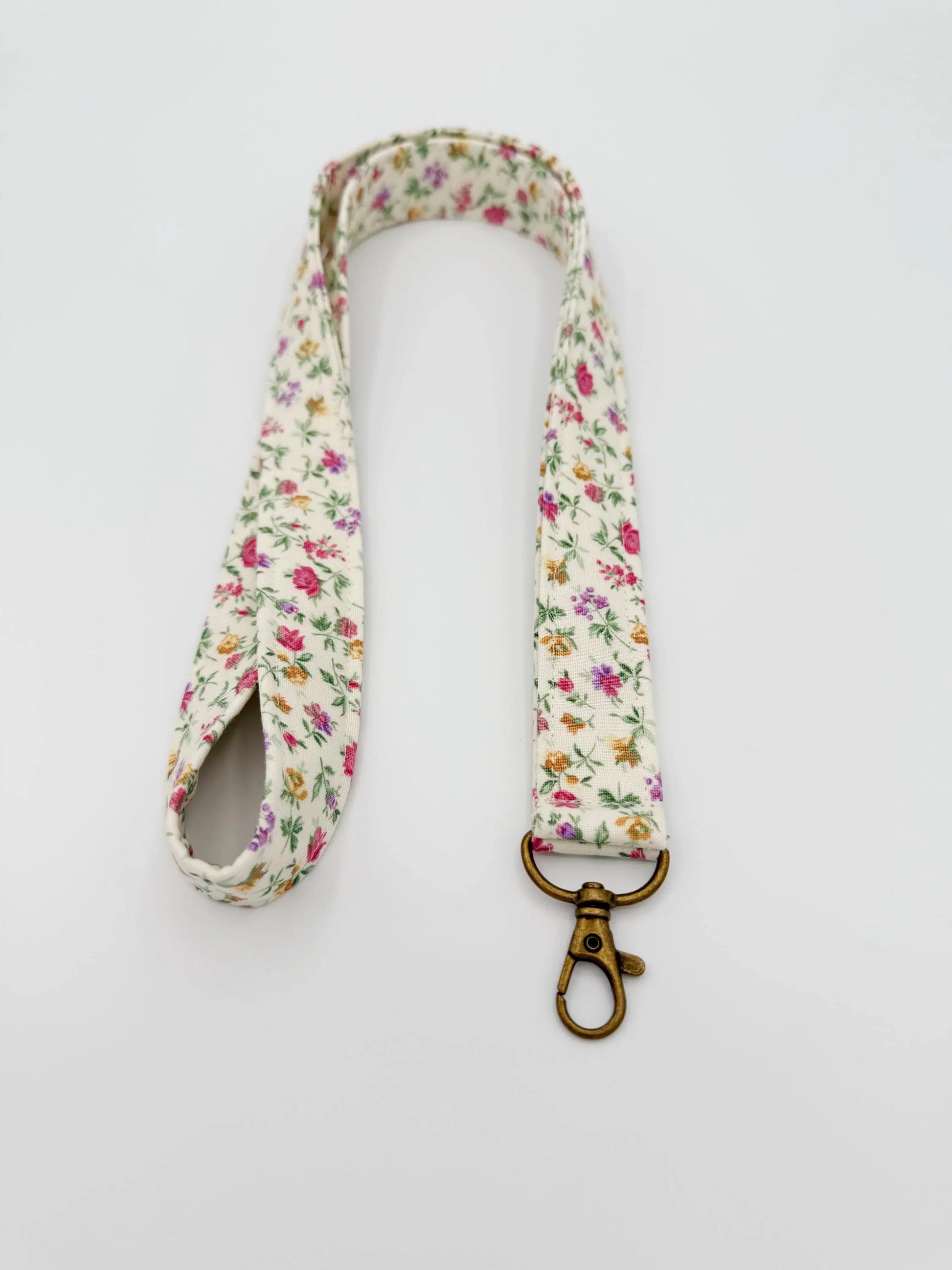 Cream Wildflower Lanyard Badge Holder Moonshadow Caravan