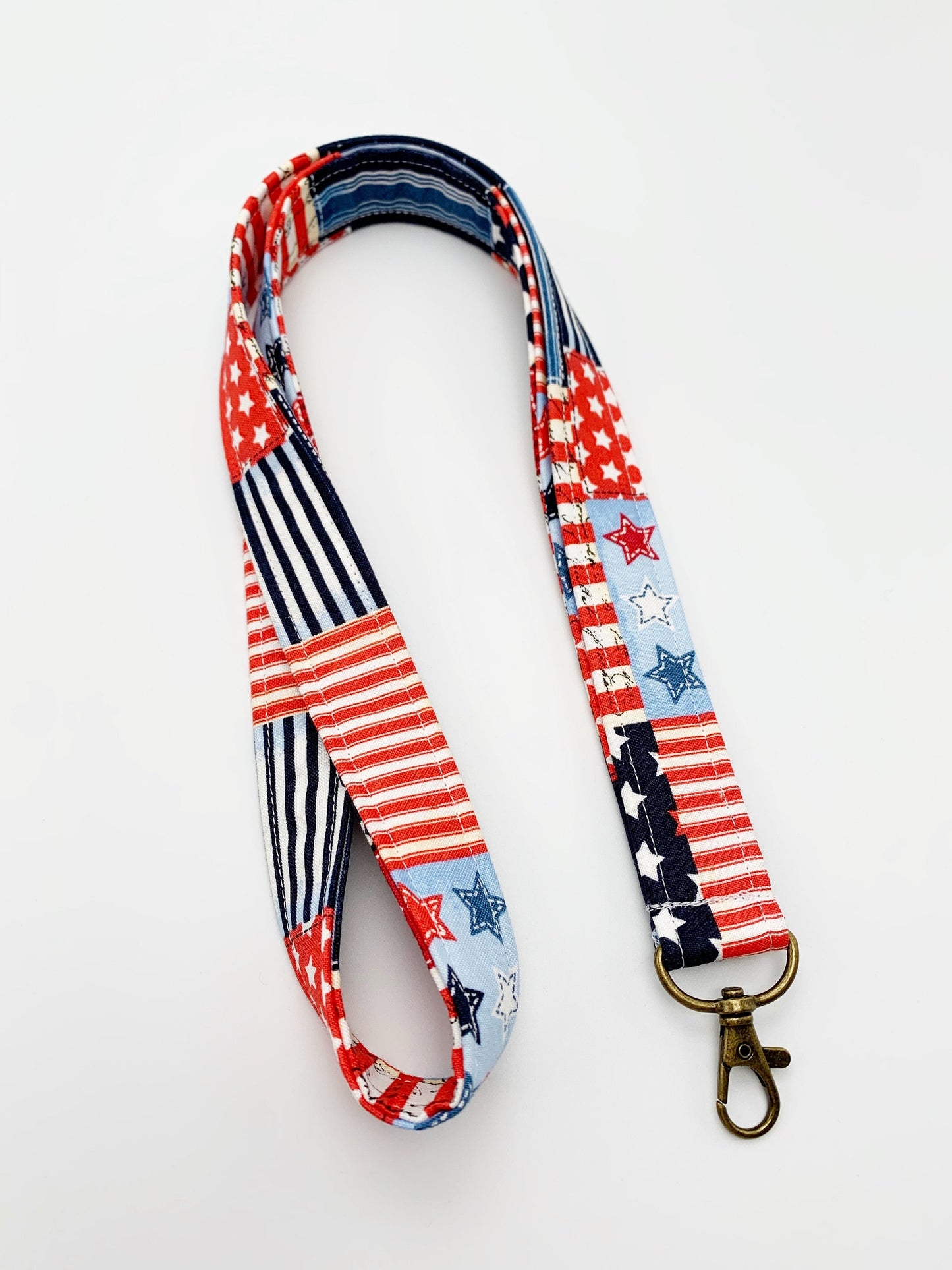 Patriotic Lanyard Badge Holder