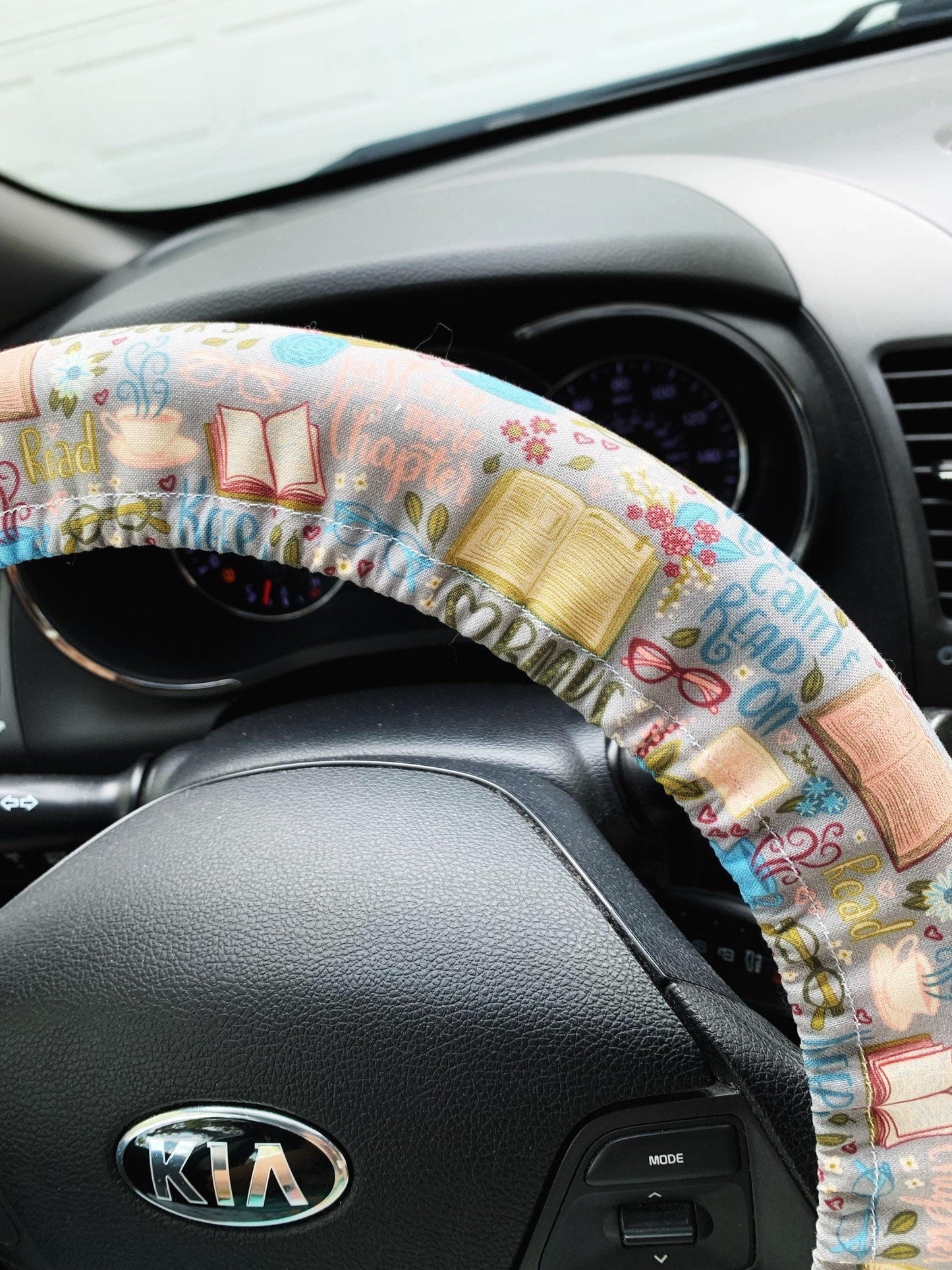 Book Lover Steering Wheel Cover