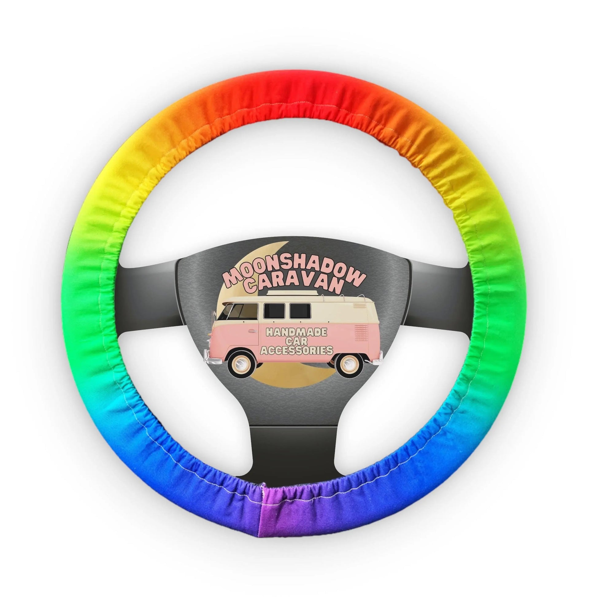 Ombre Rainbow Steering Wheel Cover Moonshadow Caravan