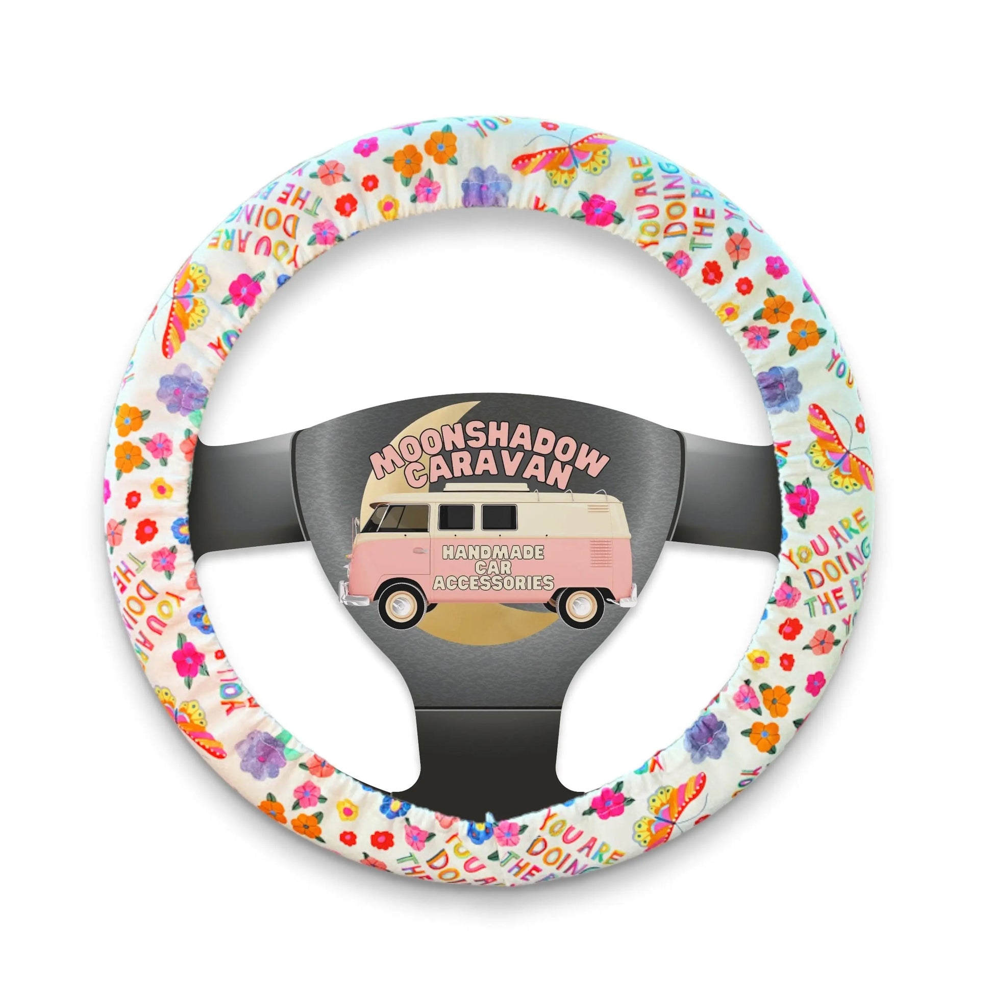 Bright Butterfly Steering Wheel Cover Moonshadow Caravan