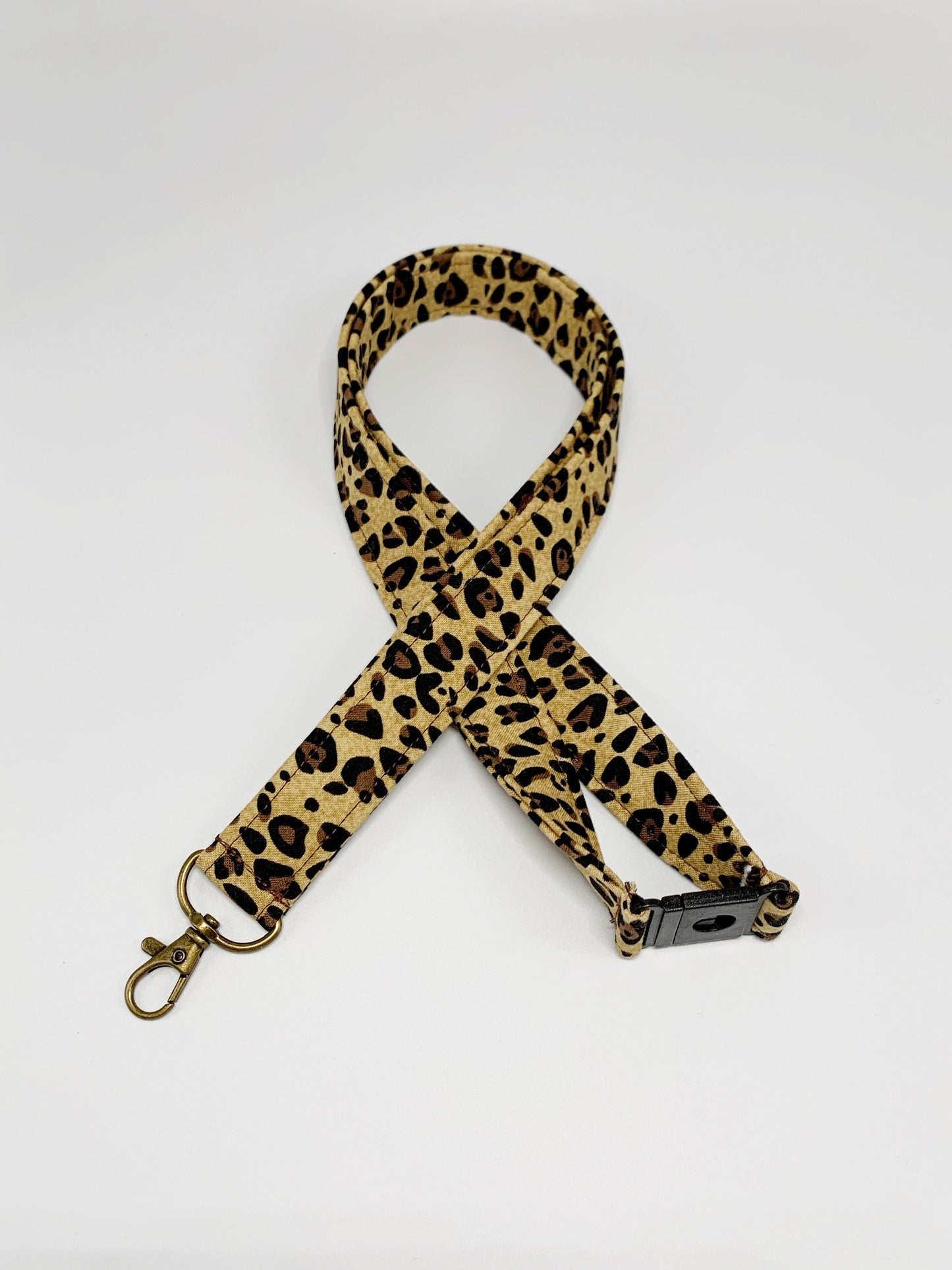 Leopard Print Lanyard Badge Holder