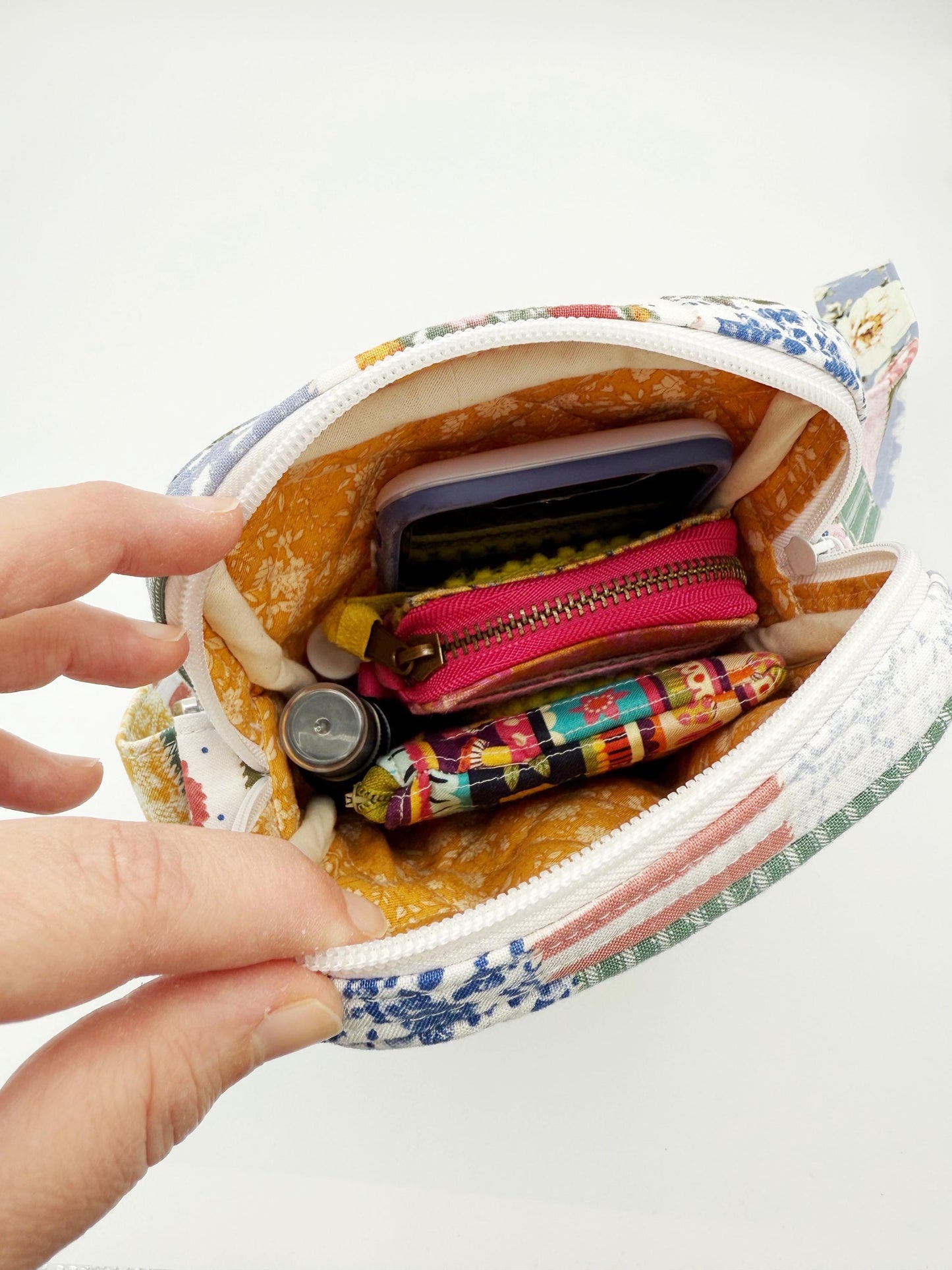 Patchwork Quilted Crossbody Bag