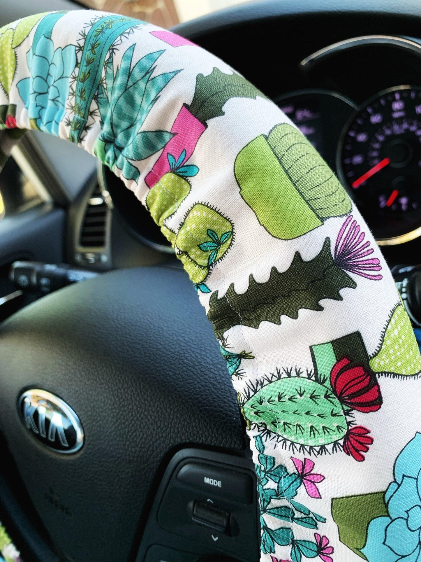 Cactus Succulent Steering Wheel Cover