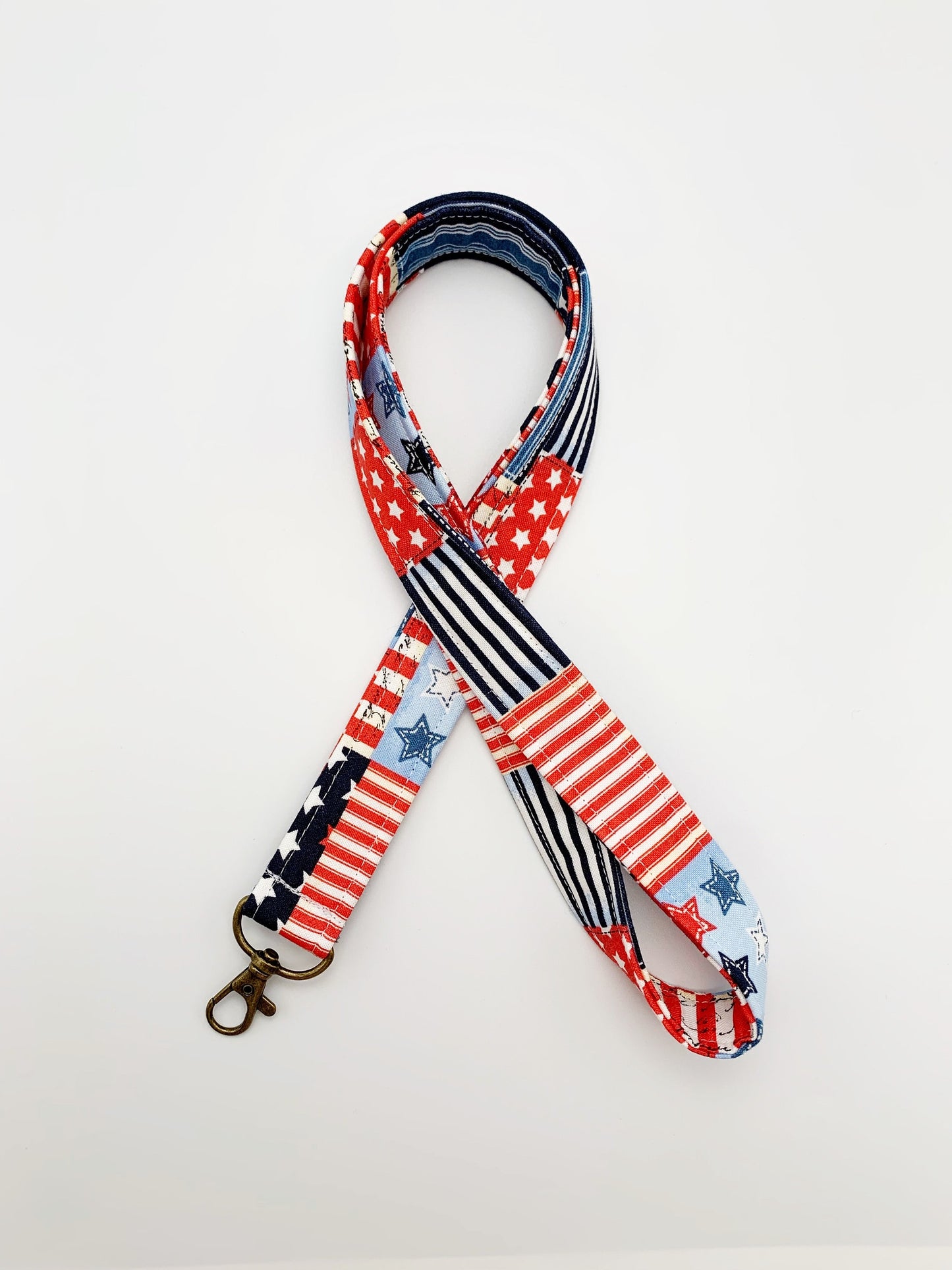 Patriotic Lanyard Badge Holder