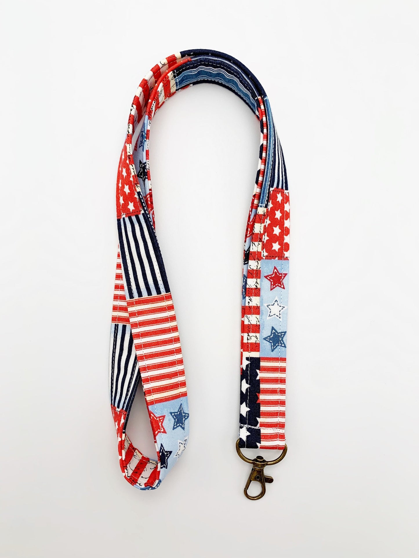 Patriotic Lanyard Badge Holder