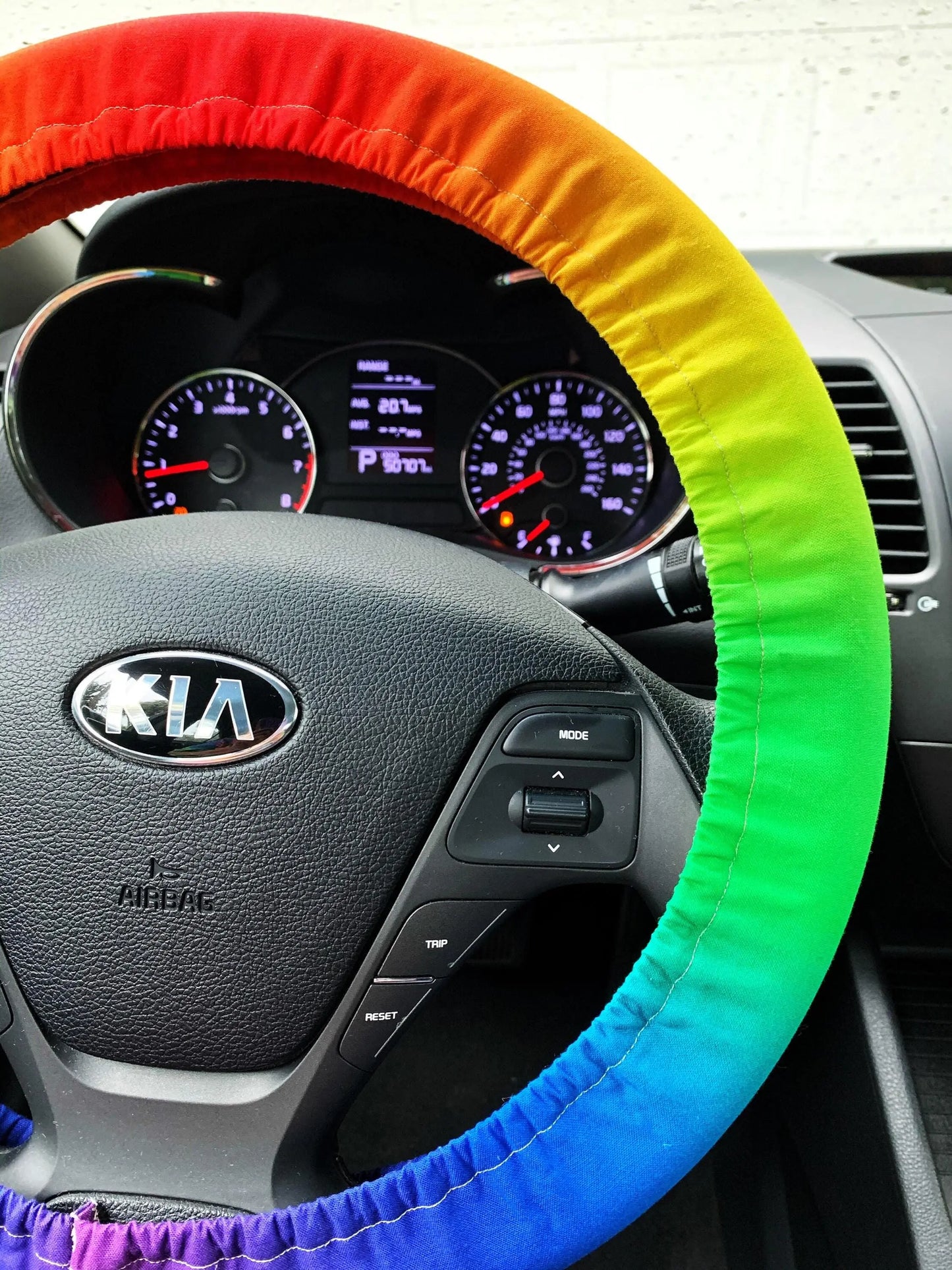 Ombre Rainbow Steering Wheel Cover Moonshadow Caravan