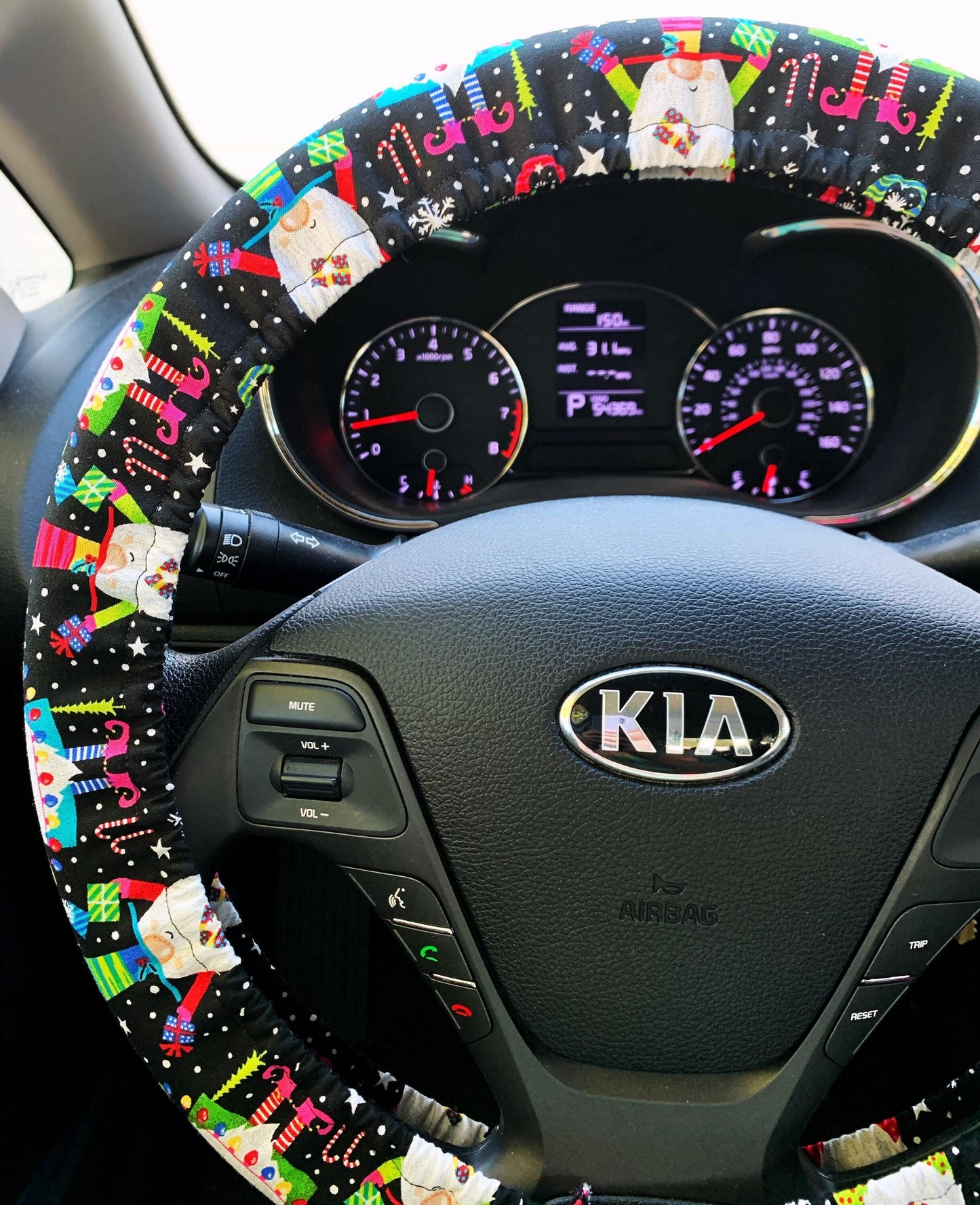 Christmas Gnome Steering Wheel Cover