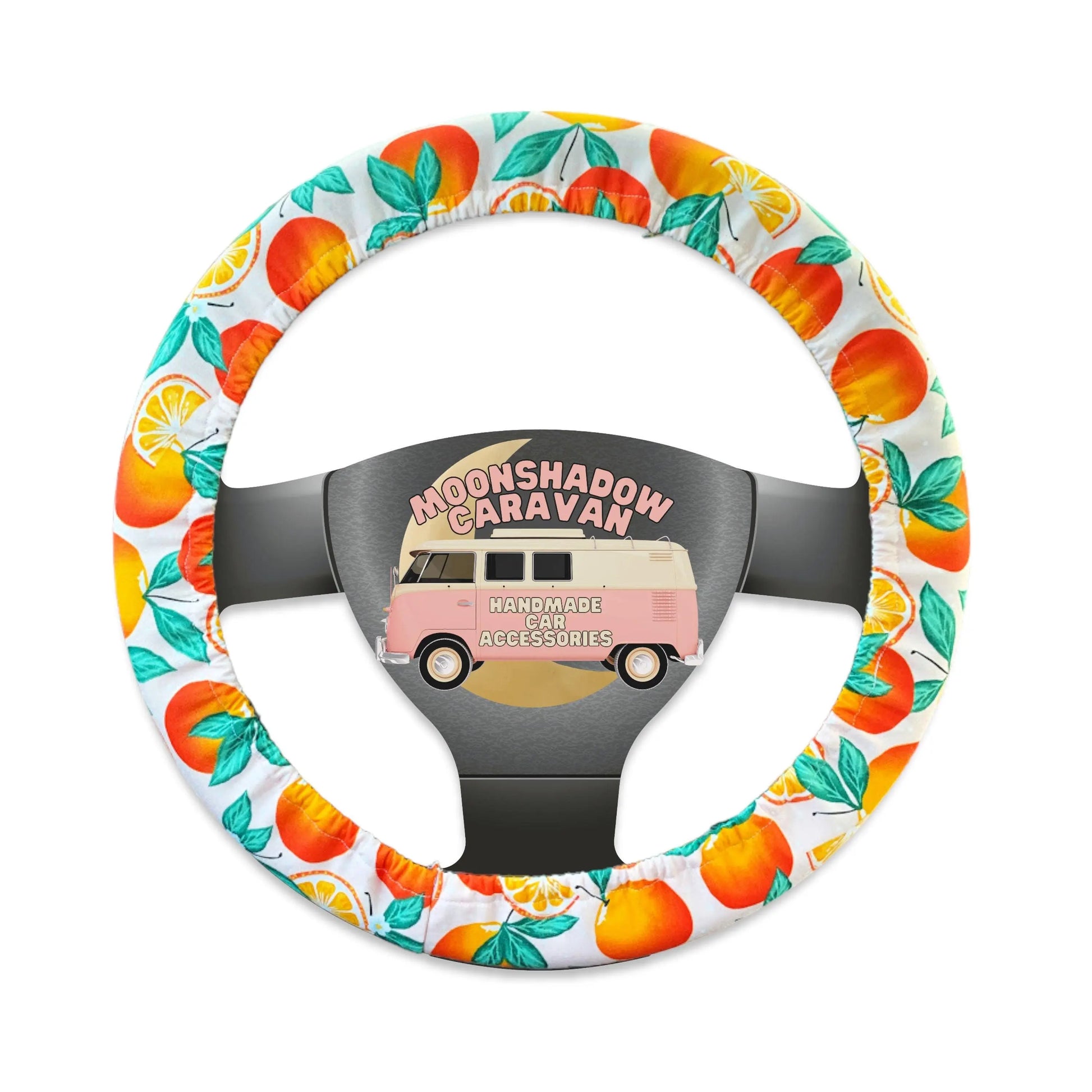 Orange Blossom Steering Wheel Cover Moonshadow Caravan
