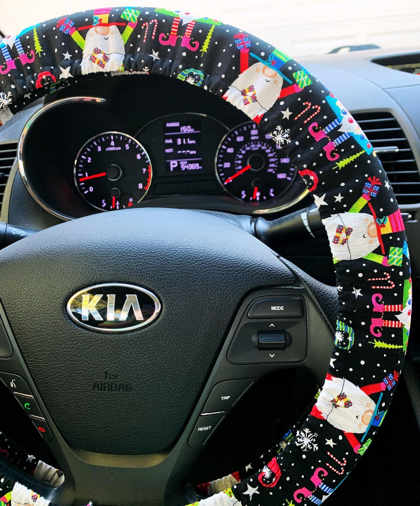 Christmas Gnome Steering Wheel Cover