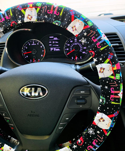 Christmas Gnome Steering Wheel Cover