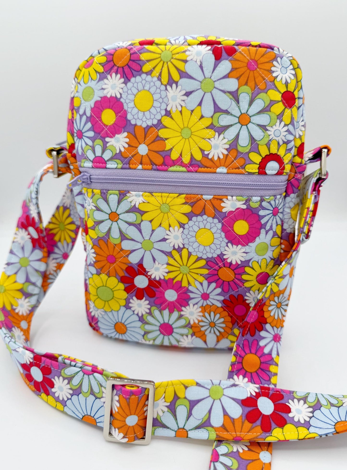 Flower Power Retro Crossbody Bag