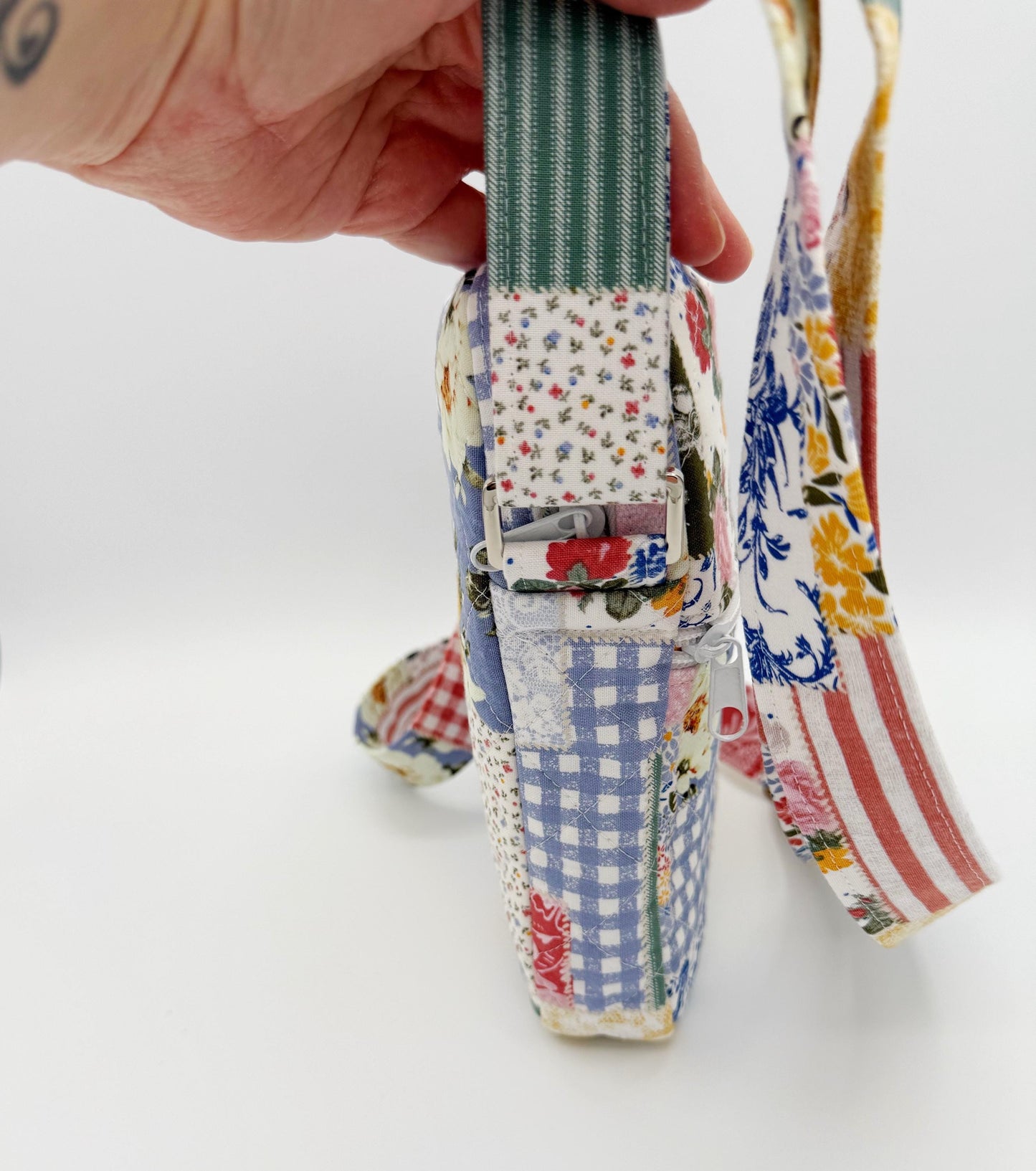 Patchwork Quilted Crossbody Bag