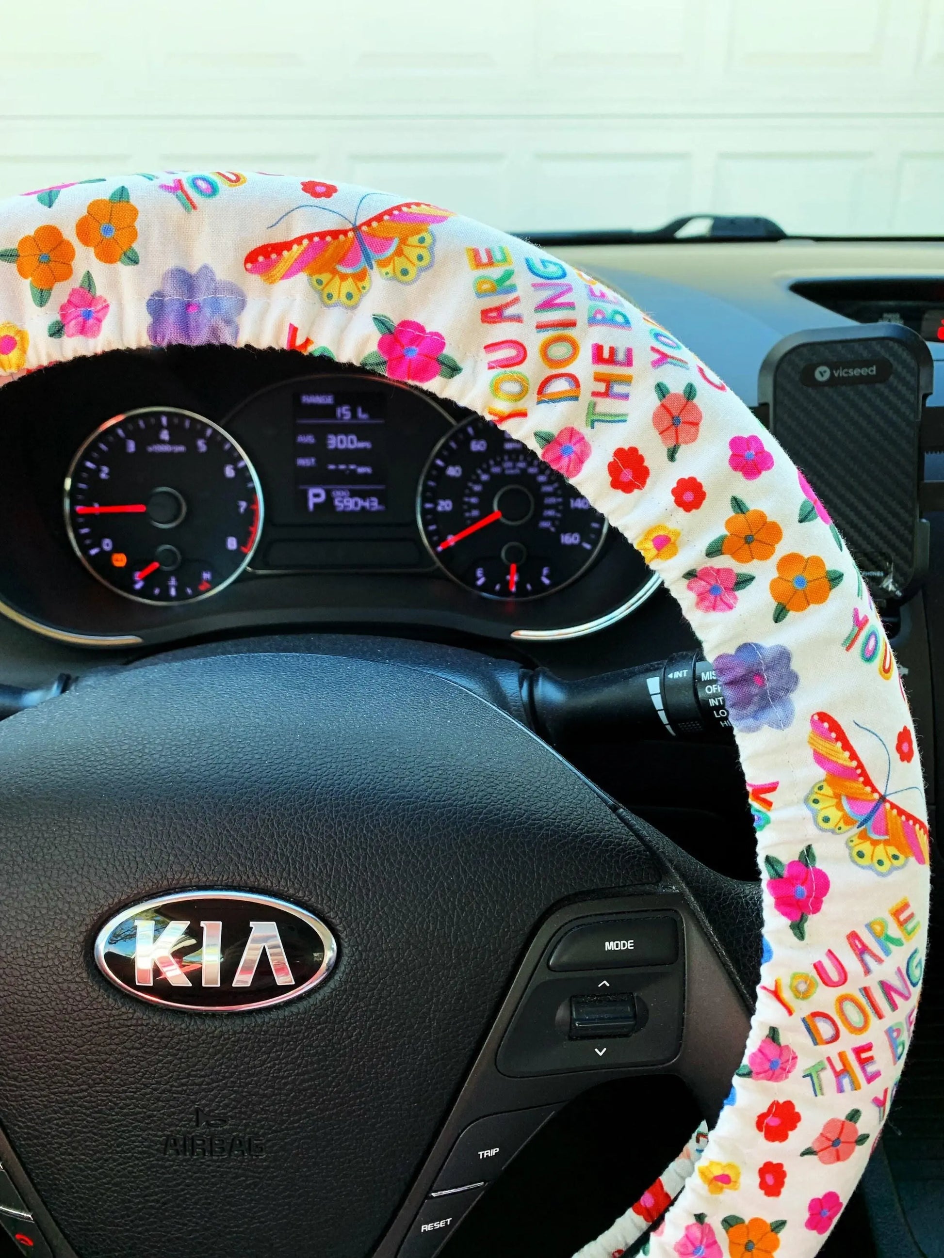 Bright Butterfly Steering Wheel Cover Moonshadow Caravan