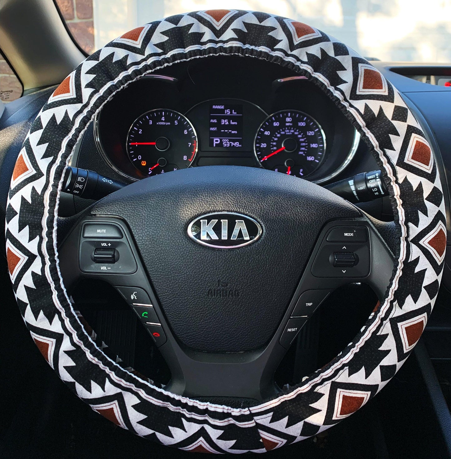 Geo Aztec Steering Wheel Cover