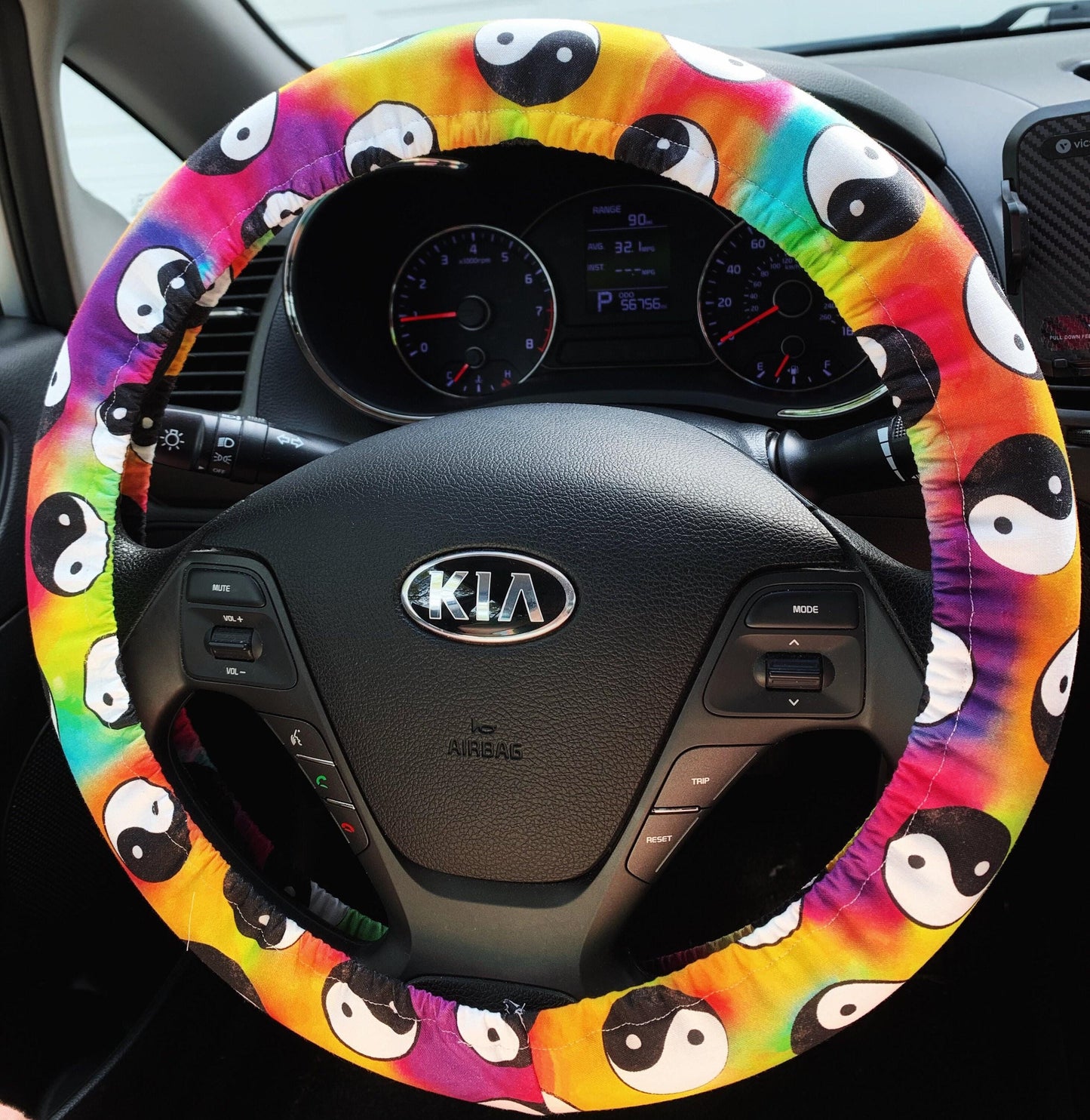 Yin Yang Steering Wheel Cover