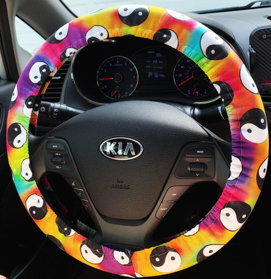 Yin Yang Steering Wheel Cover