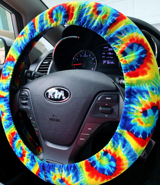 Tie Dye Steering Wheel Cover
