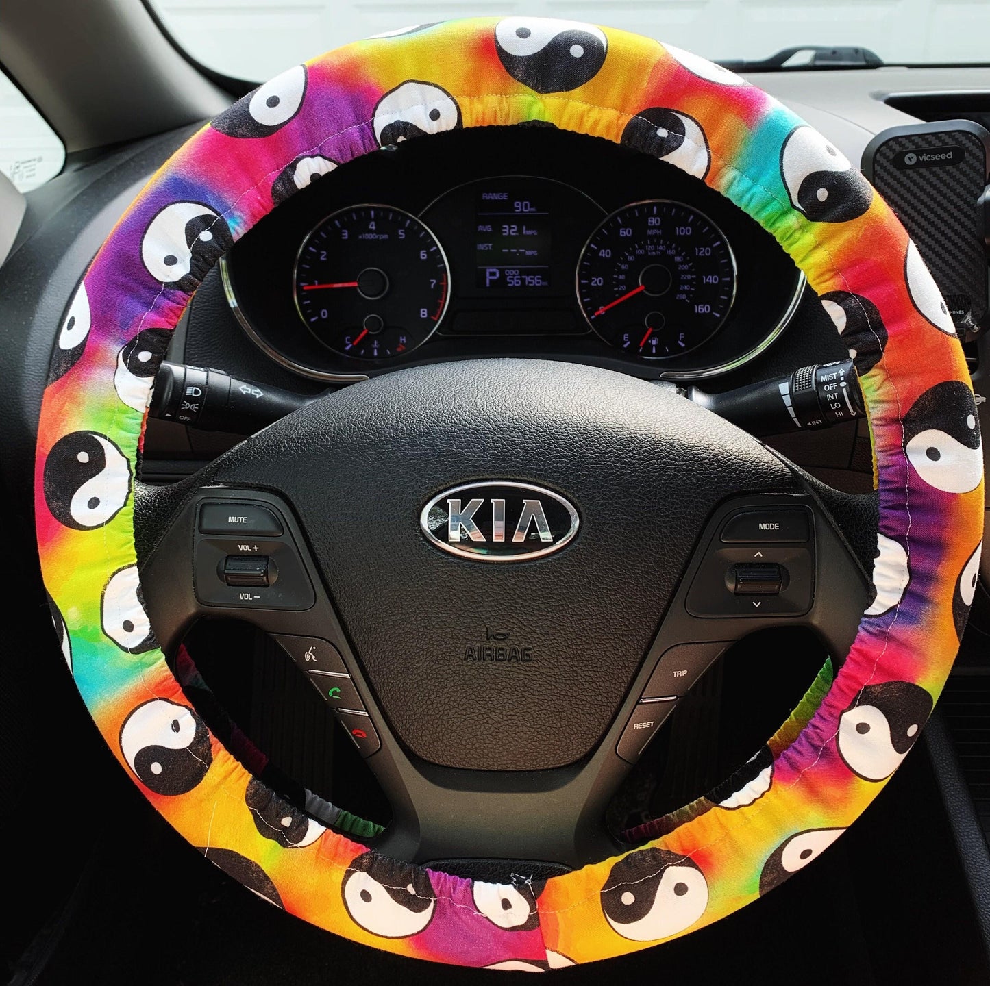 Yin Yang Steering Wheel Cover