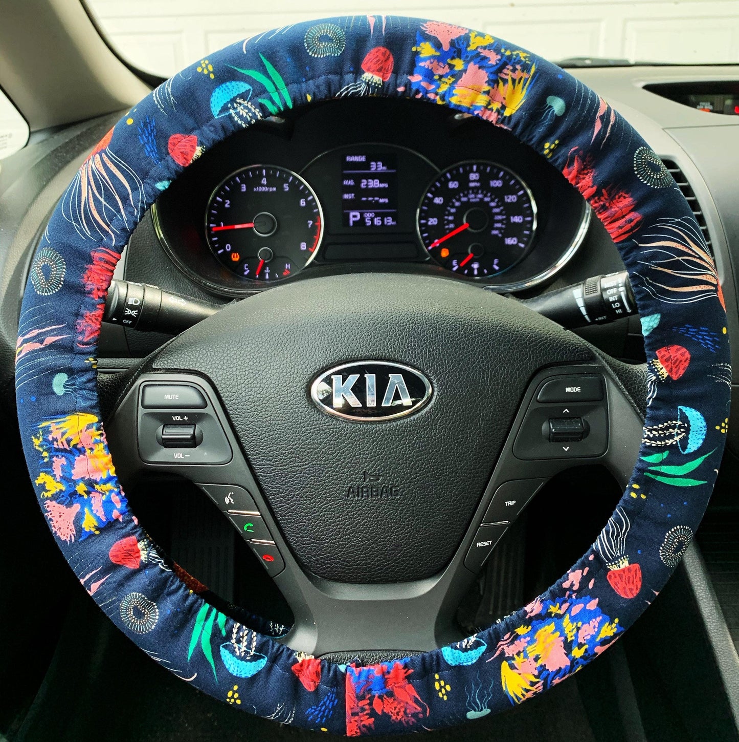Jellyfish Ocean Steering Wheel Cover