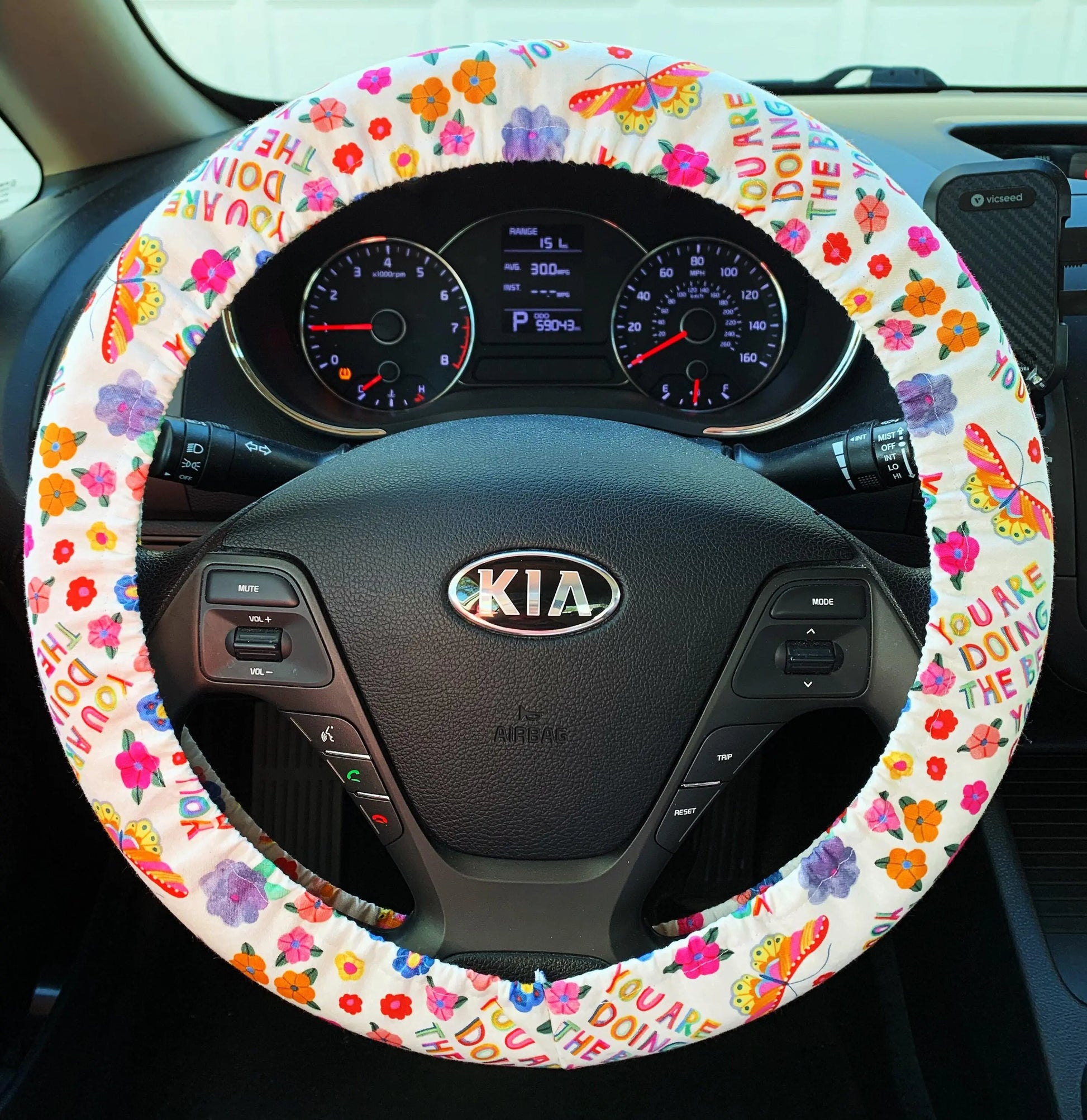 Bright Butterfly Steering Wheel Cover Moonshadow Caravan