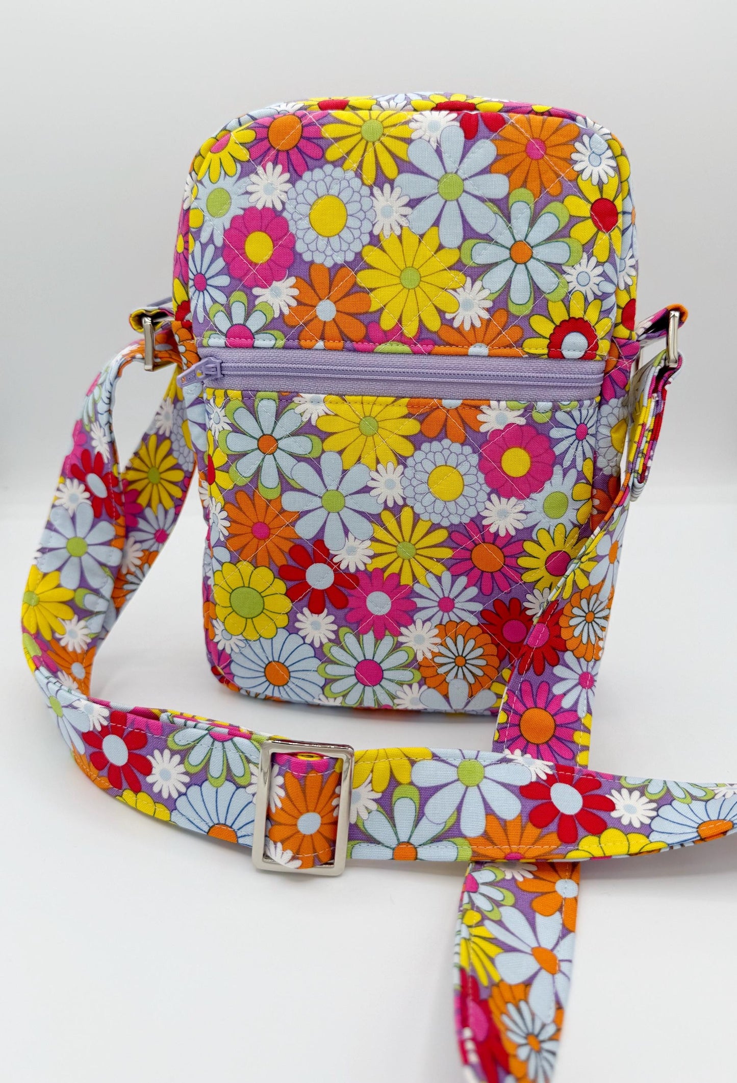 Flower Power Retro Crossbody Bag