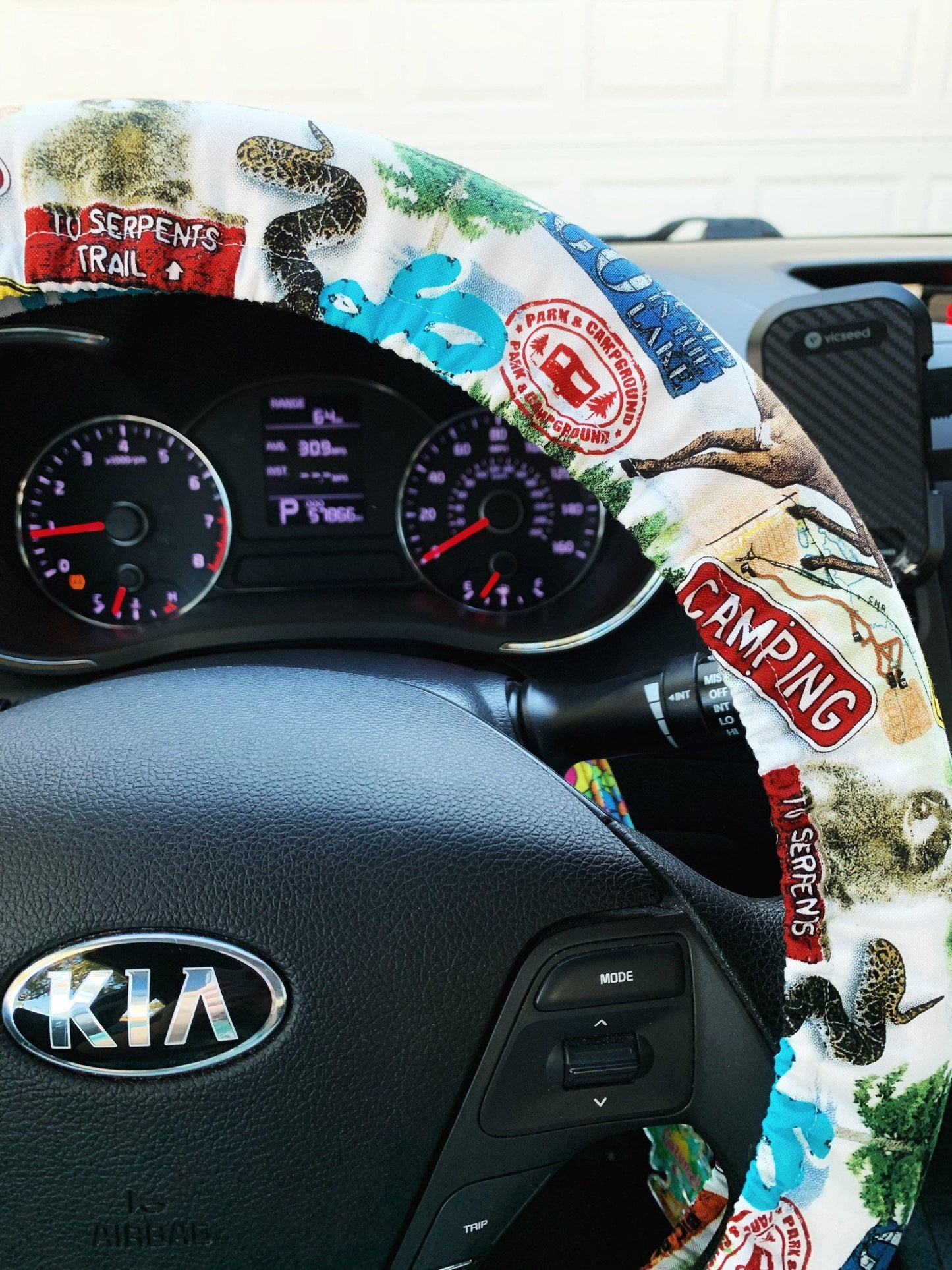 Camping Outdoors Steering Wheel Cover