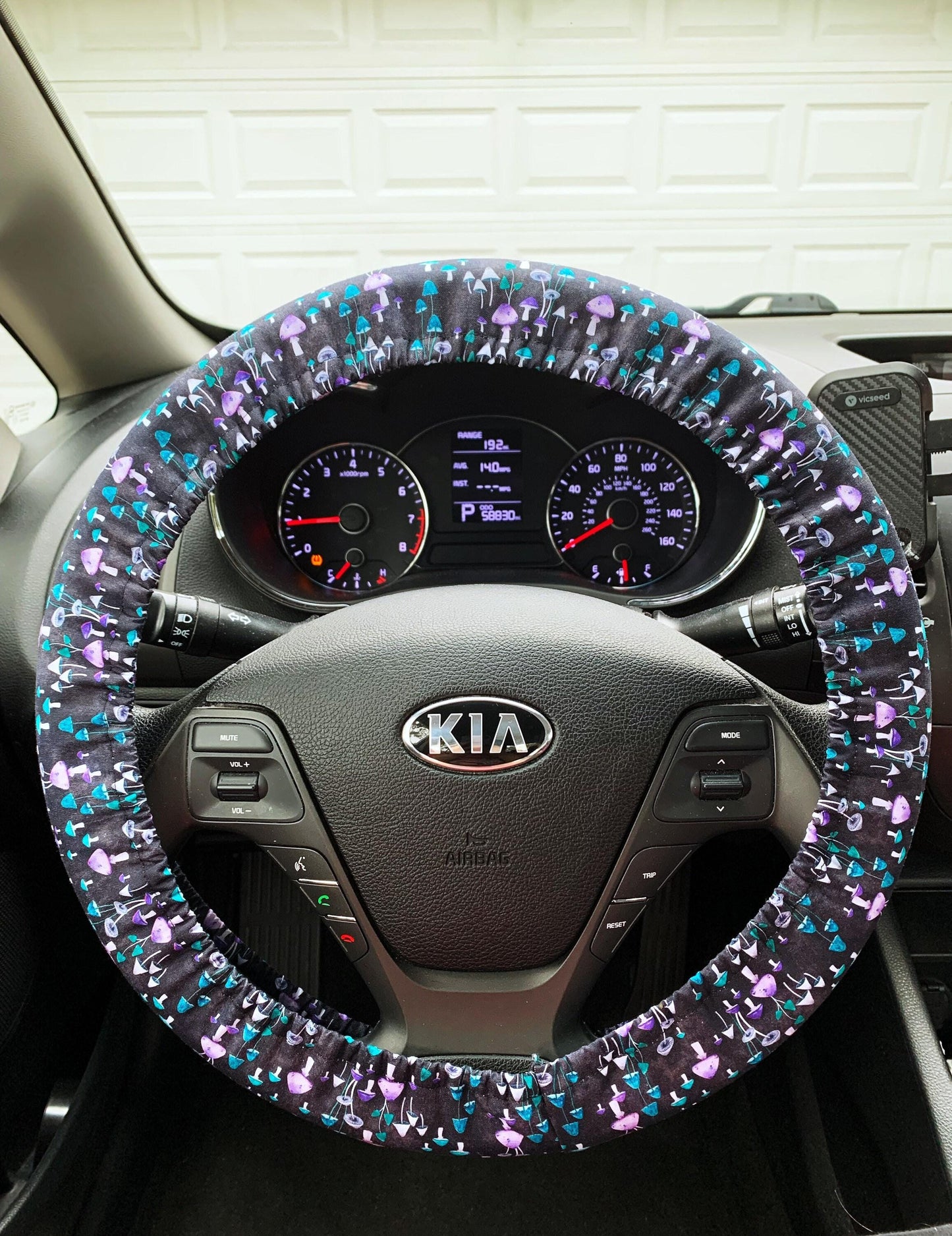 Psychedelic Mushroom Steering Wheel Cover
