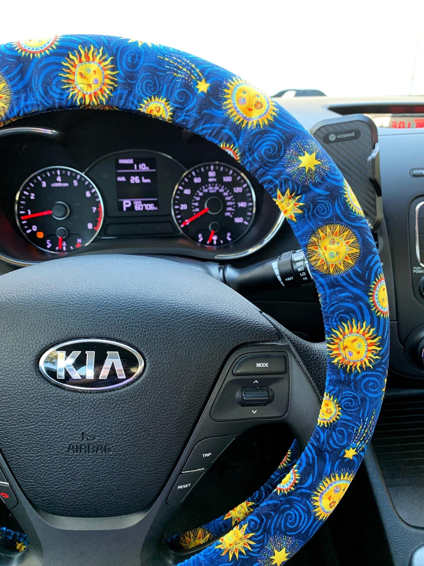 Celestial Sun Steering Wheel Cover
