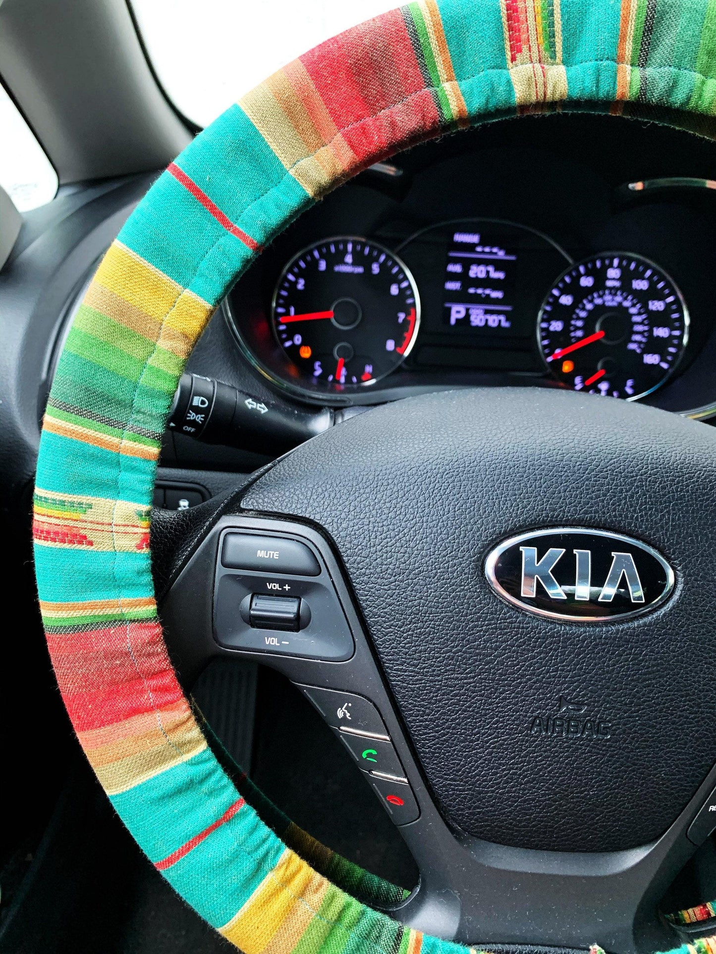 Western Serape Steering Wheel Cover