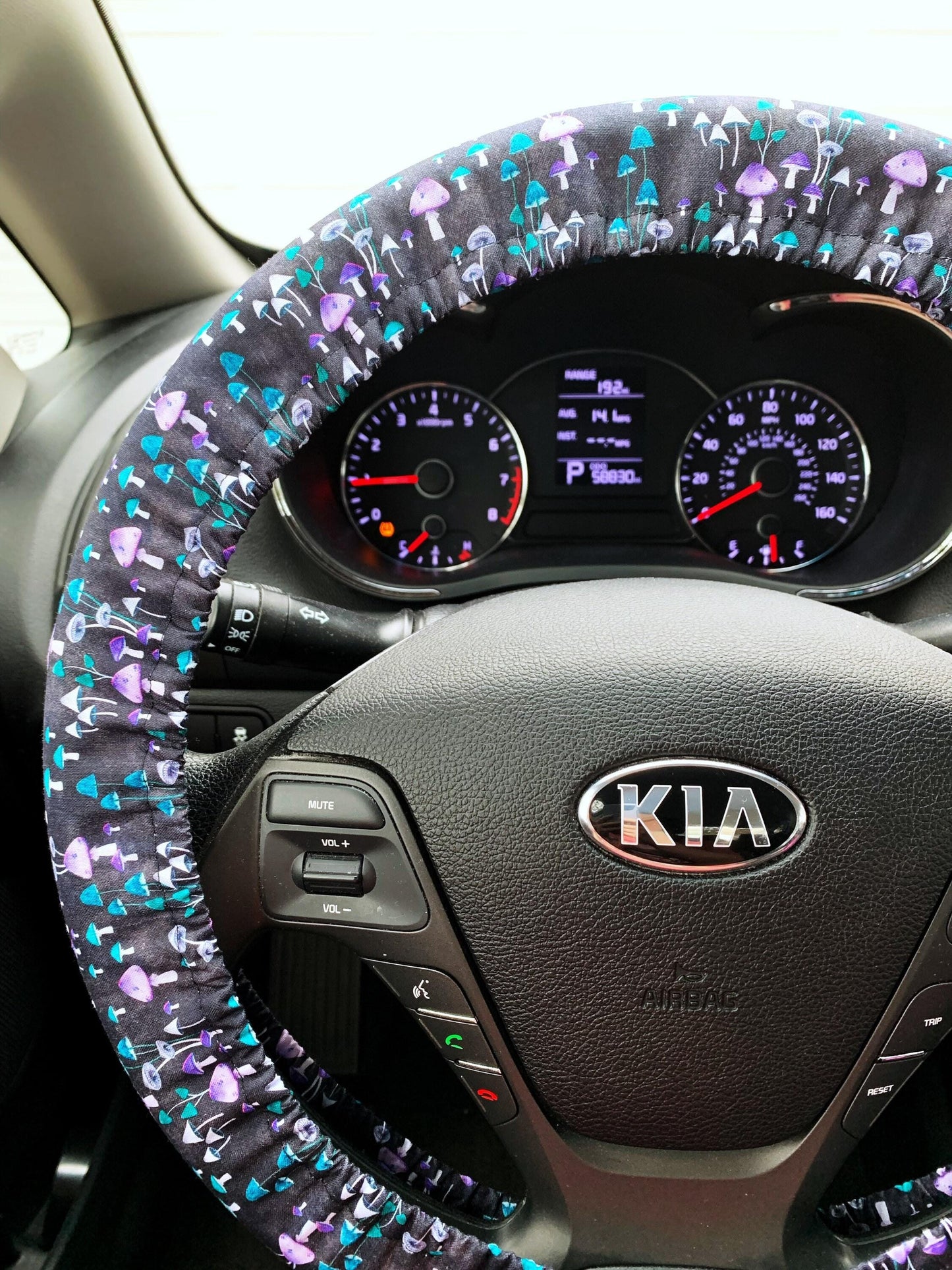 Psychedelic Mushroom Steering Wheel Cover