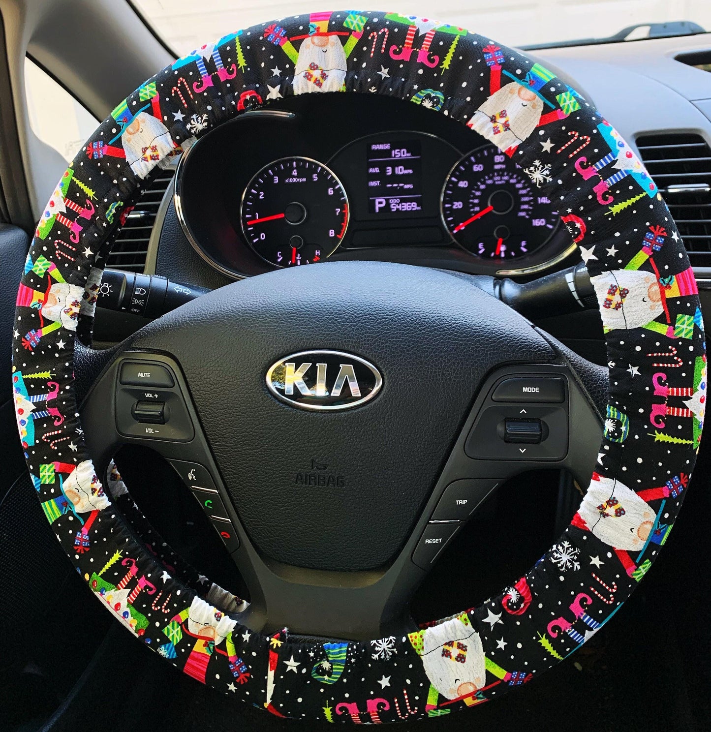 Christmas Gnome Steering Wheel Cover