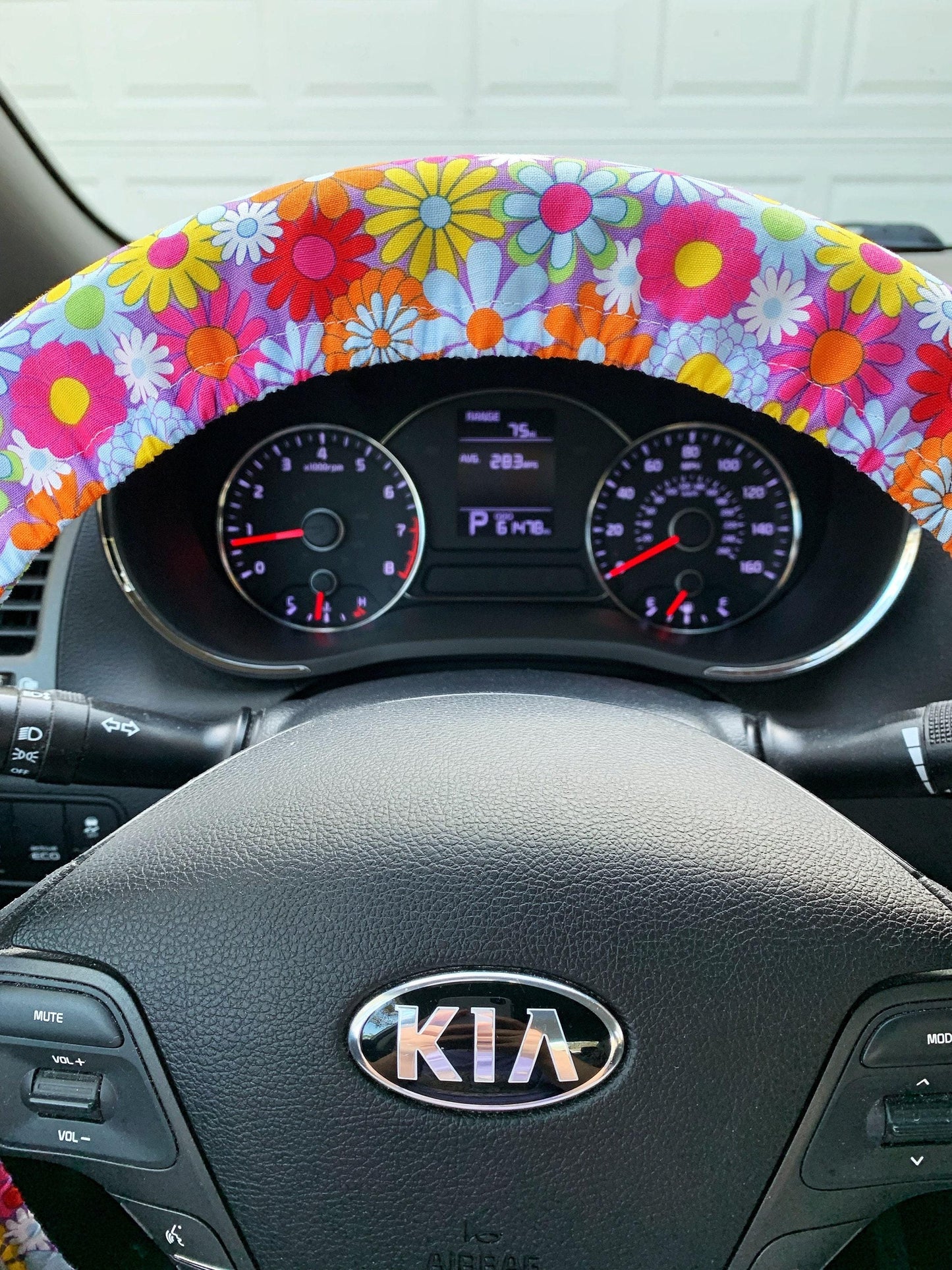 Hippie Flower Power Steering Wheel Cover
