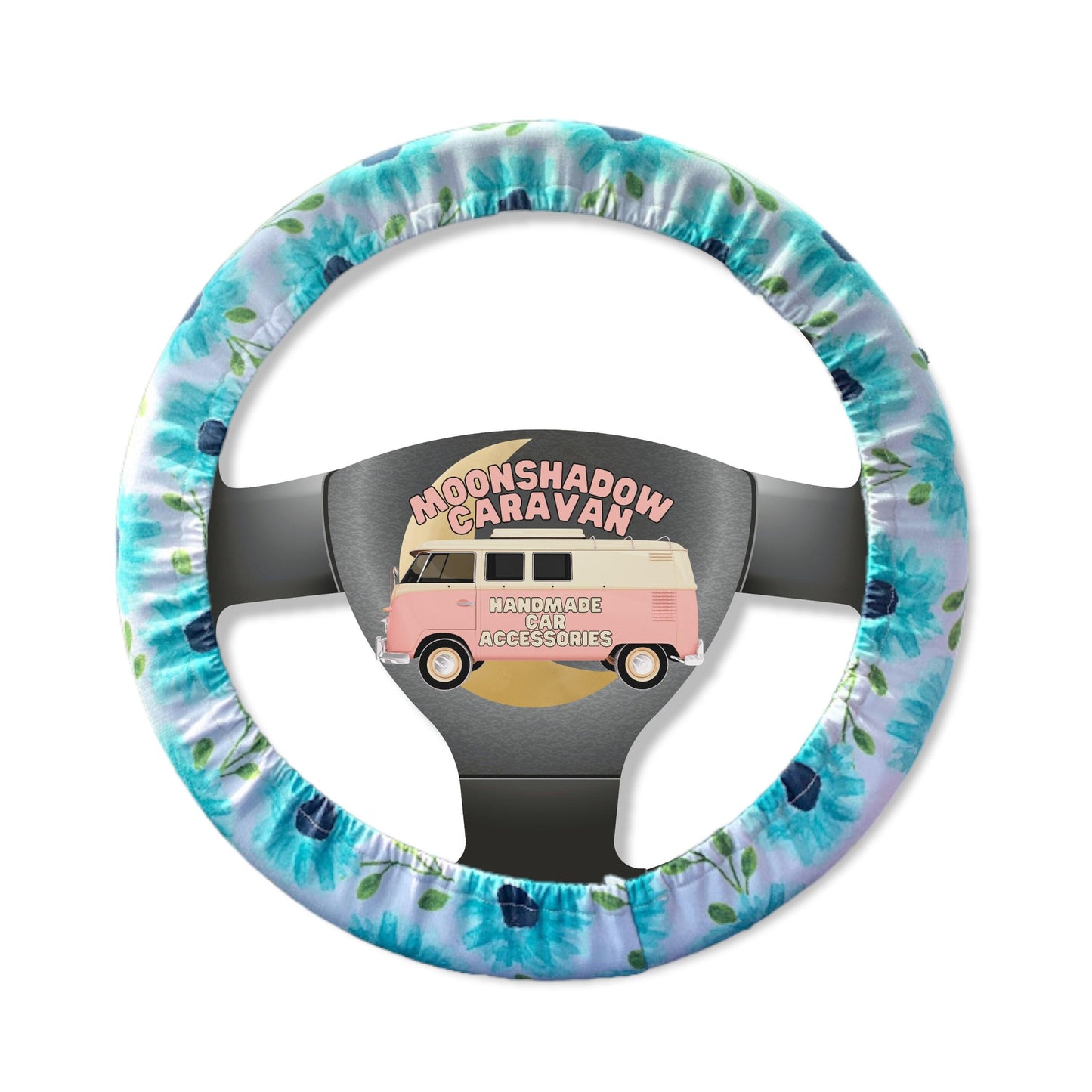 Watercolor Floral Steering Wheel Cover