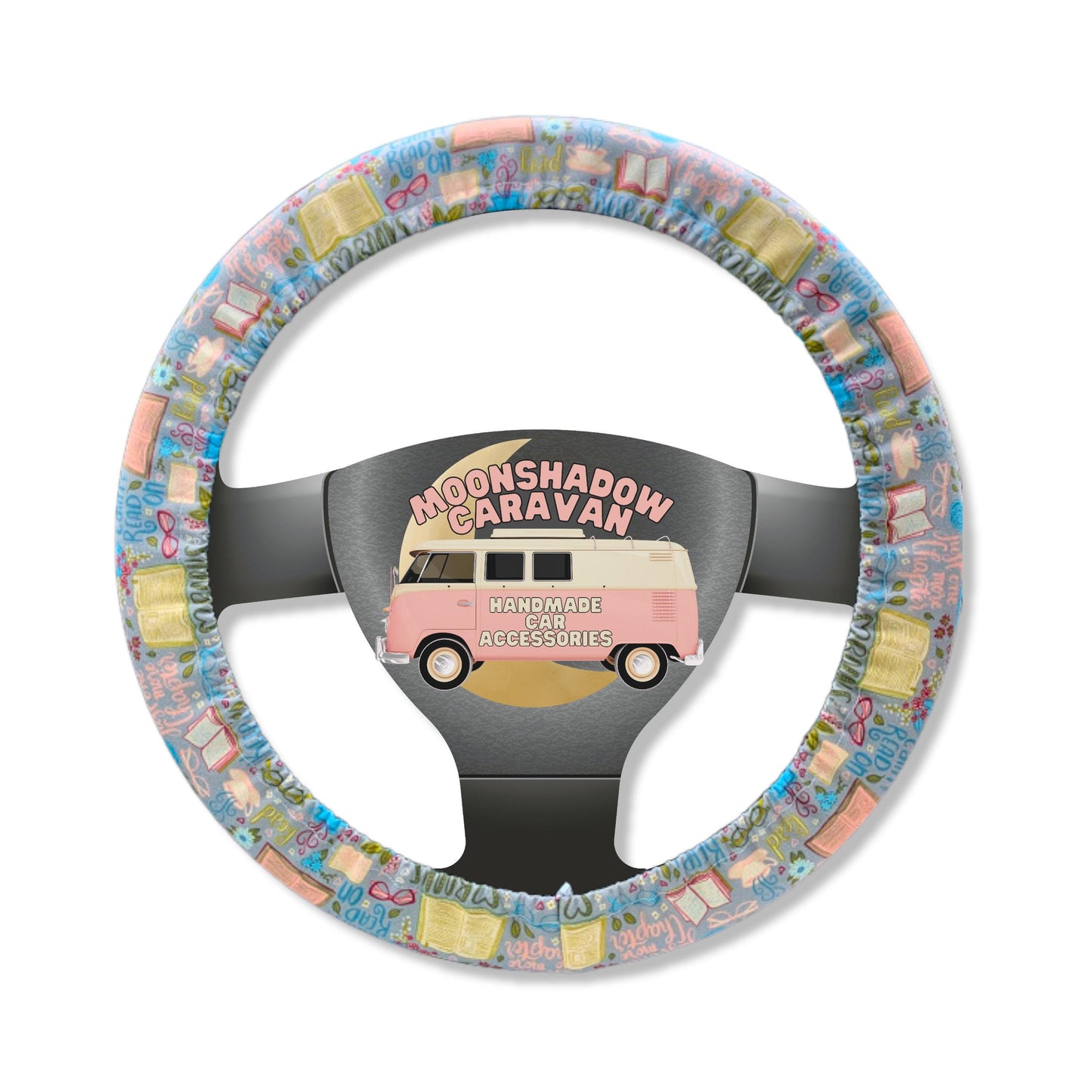 Book Lover Steering Wheel Cover