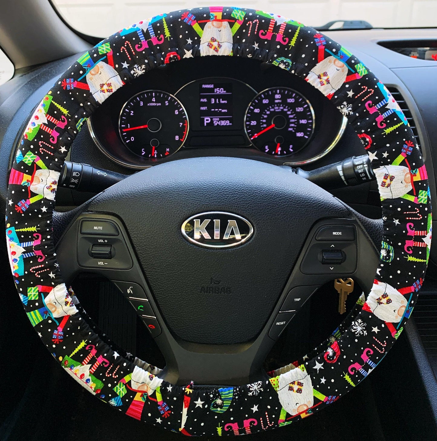 Christmas Gnome Steering Wheel Cover