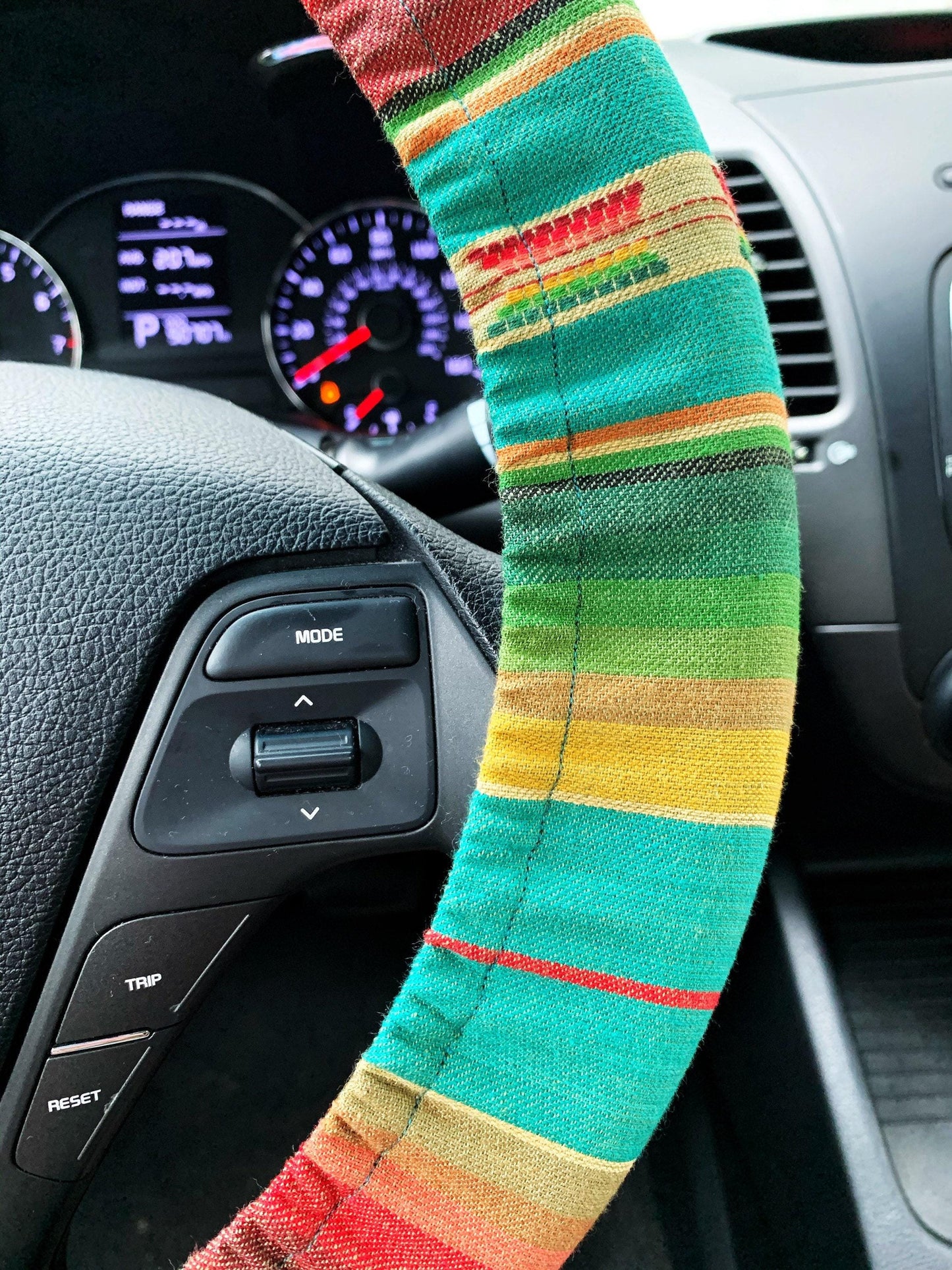 Western Serape Steering Wheel Cover