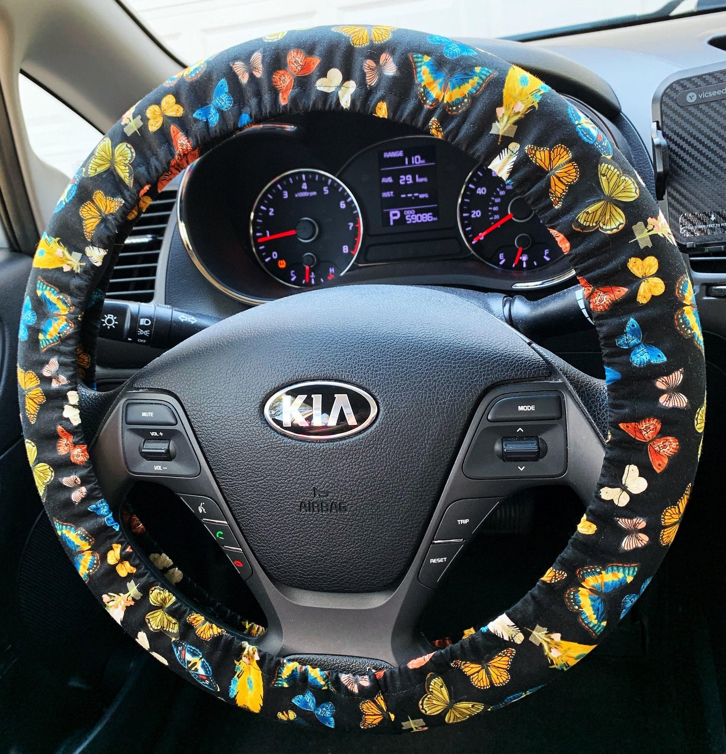 Butterfly, Moth Steering Wheel Cover