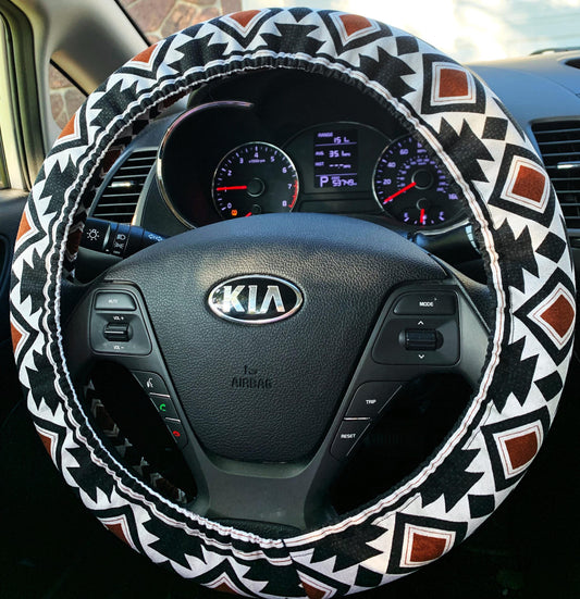 Geo Aztec Steering Wheel Cover