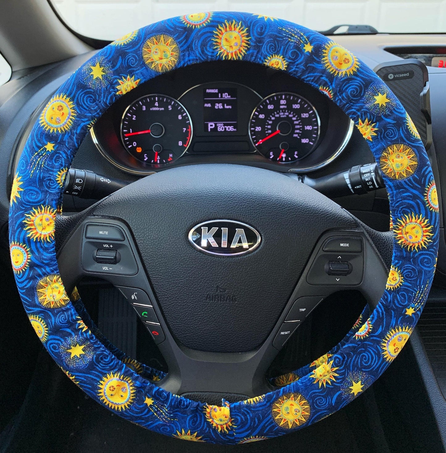 Celestial Sun Steering Wheel Cover