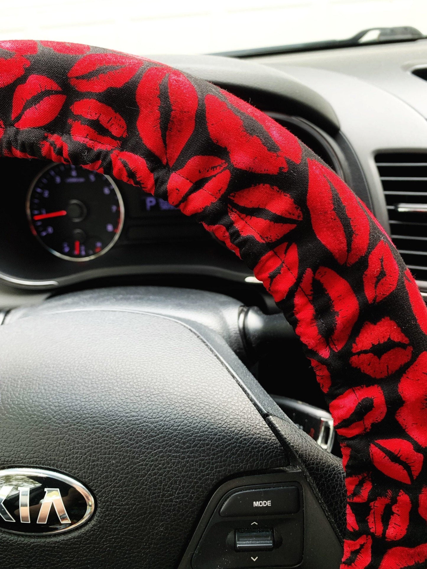 Red Lip Steering Wheel Cover