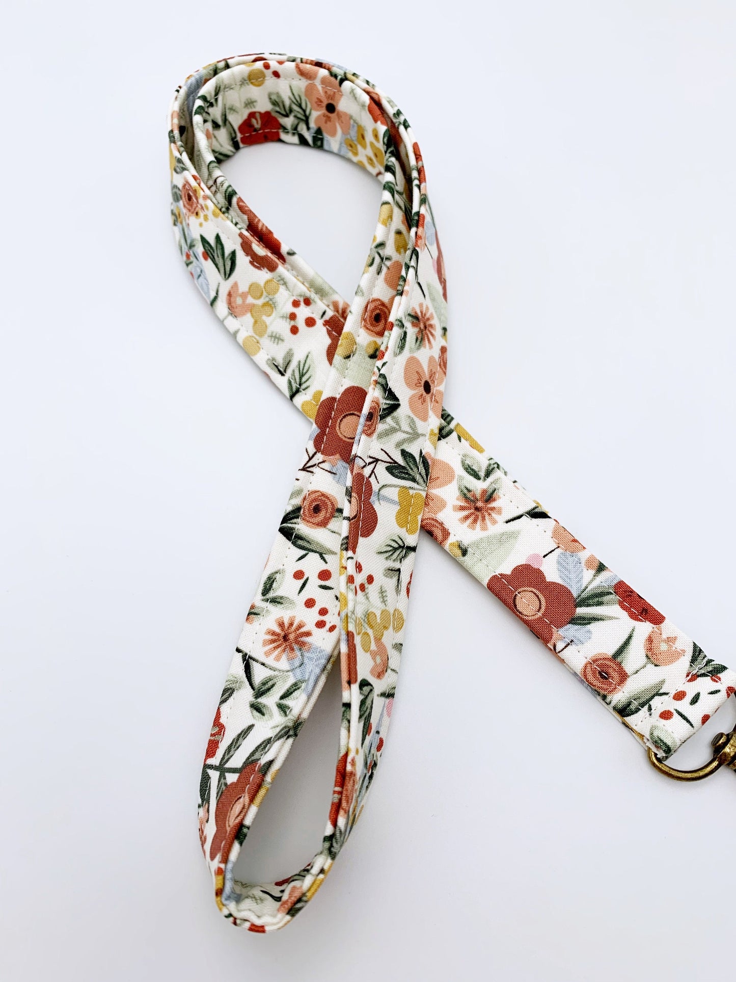 Boho Wildflower Lanyard Badge Holder