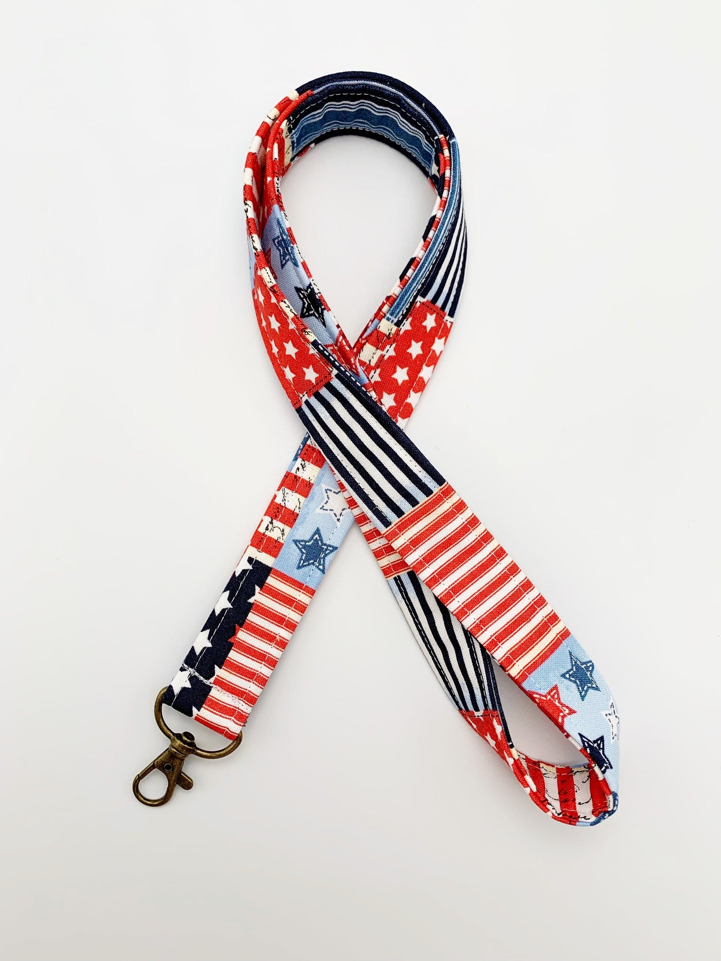 Patriotic Lanyard Badge Holder